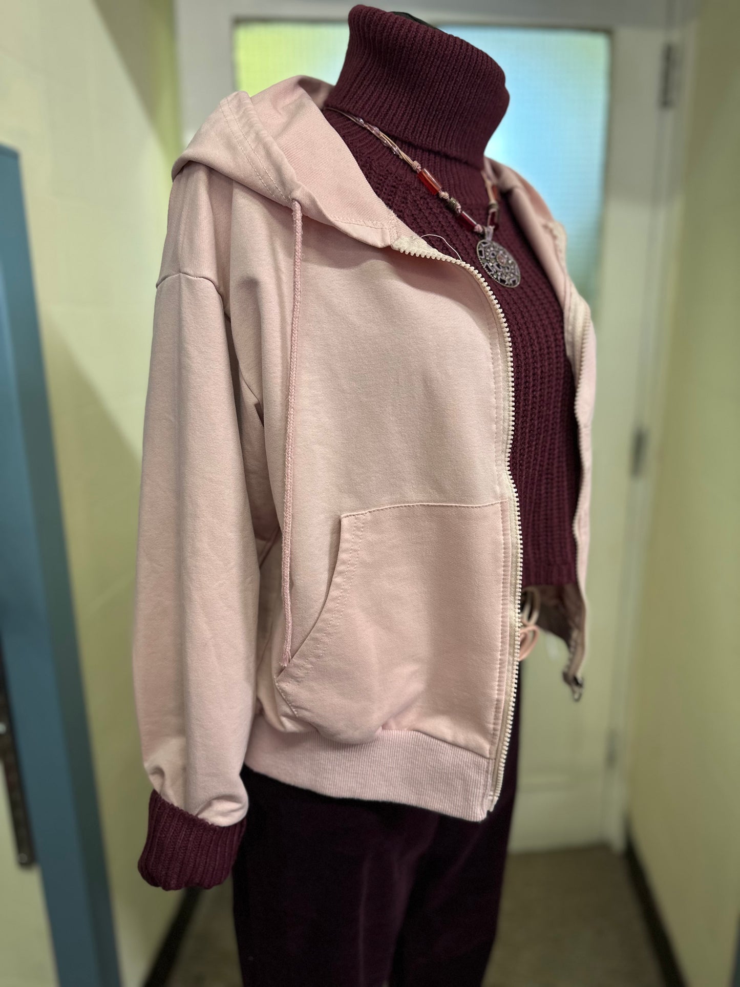 Cosmoda Pink Zip Up Size S/M