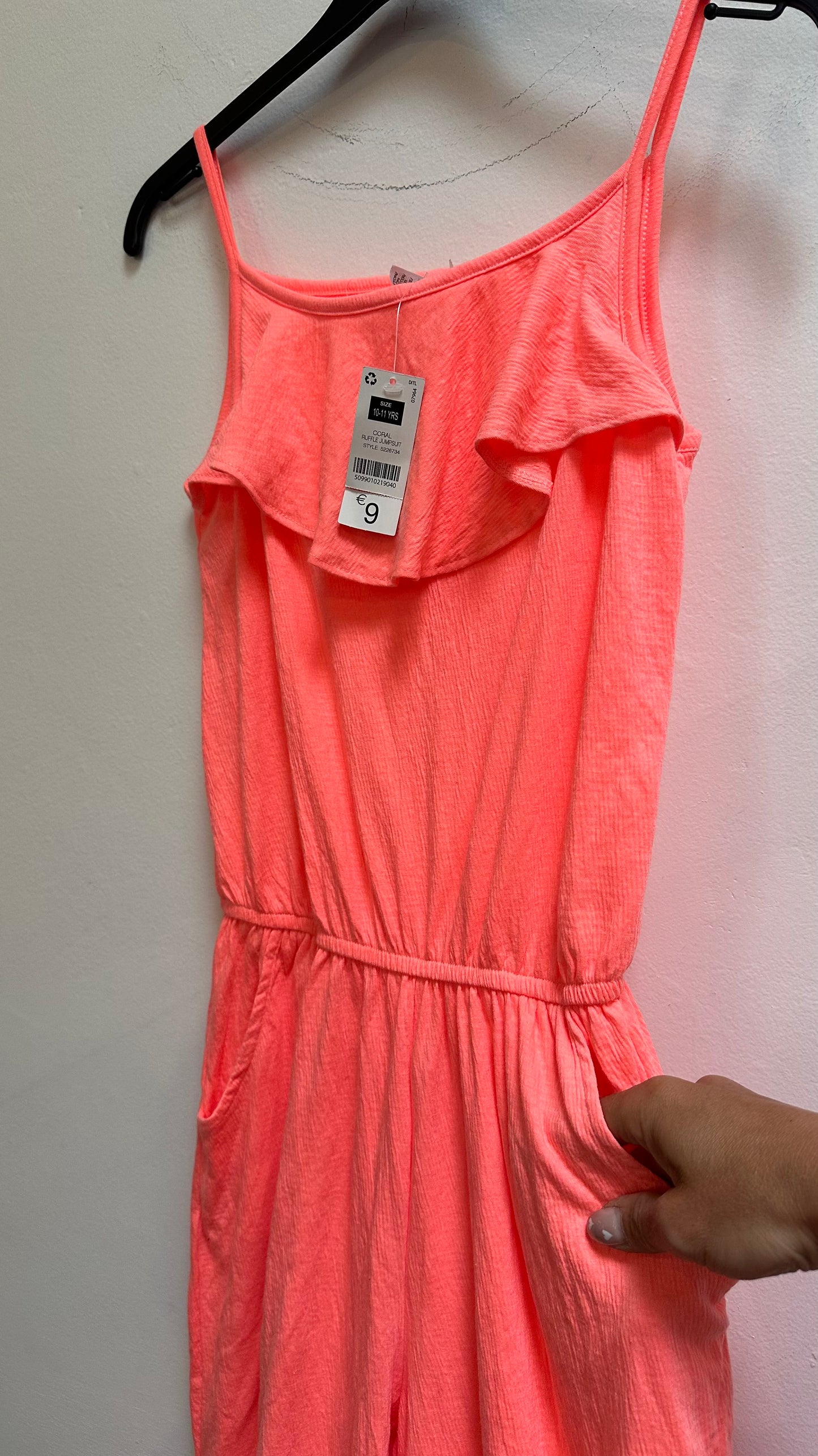 Dunnes Neon Jumpsuit New with Tags Age 10-11