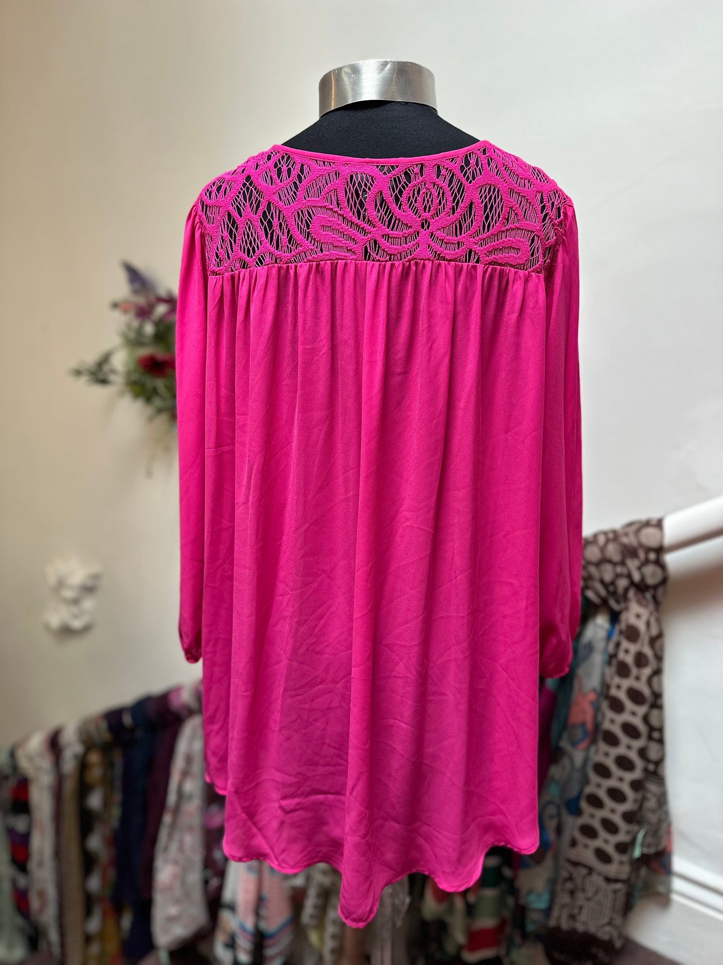 Designer Worthington Pink Top Size XL