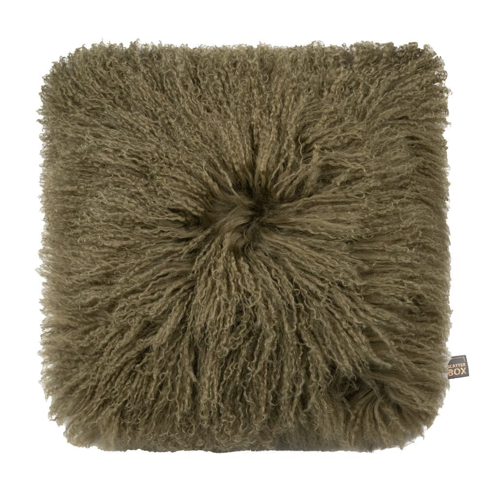 Scatterbox Sheepskin Cushions ChocolateBrown Colour, As New (2 Available) RRP €77 each!!! Price per cushion