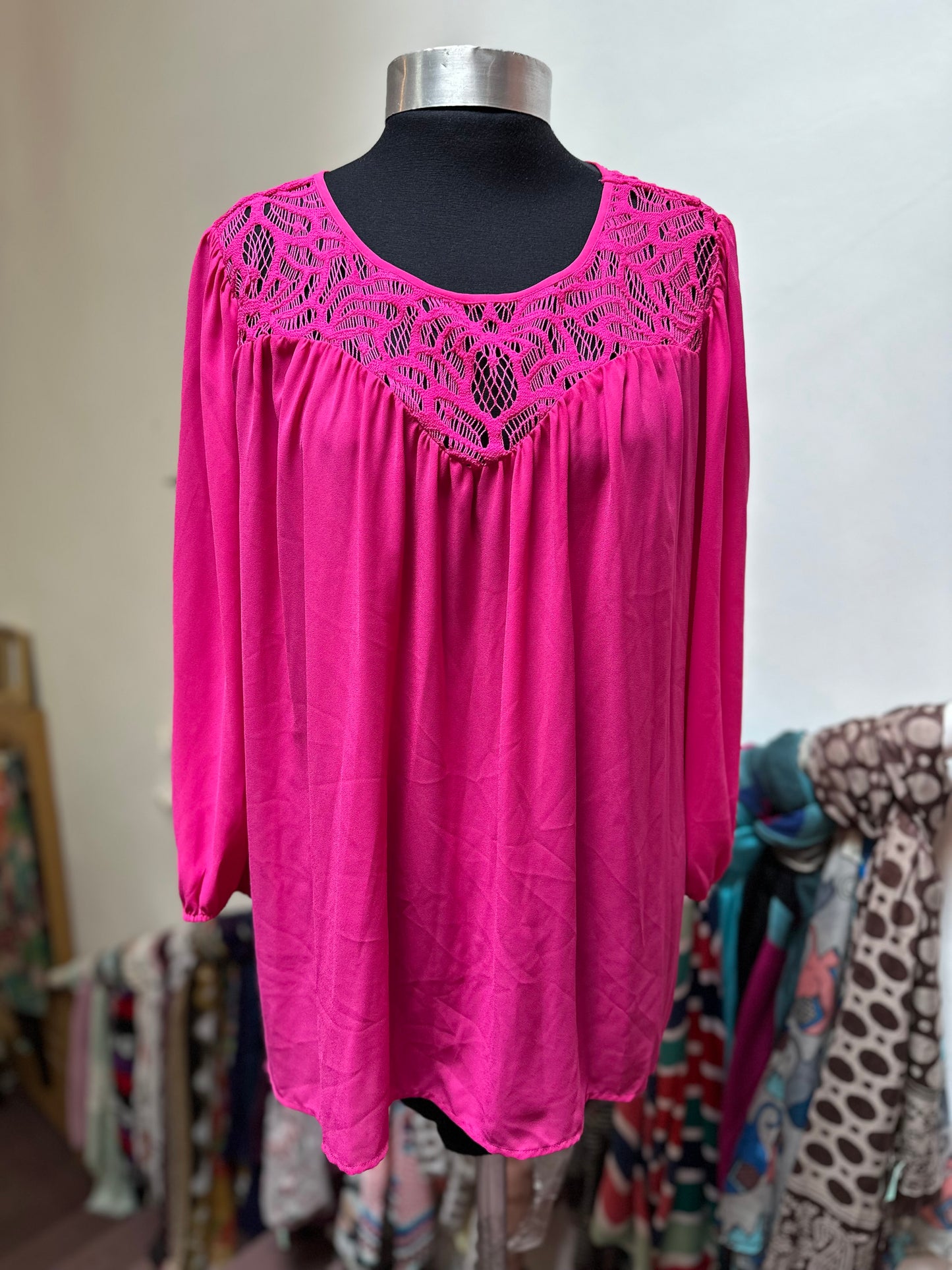 Designer Worthington Pink Top Size XL