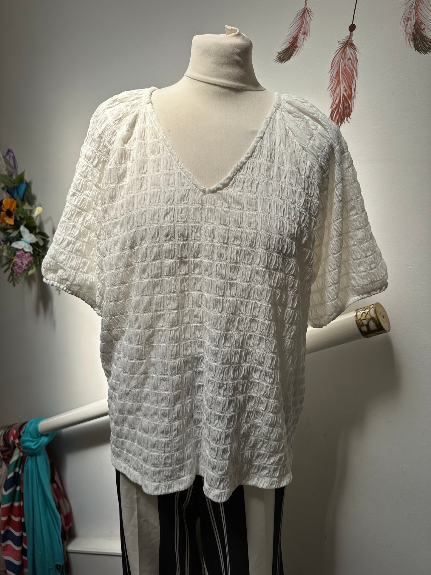 Papaya White Top Size 16