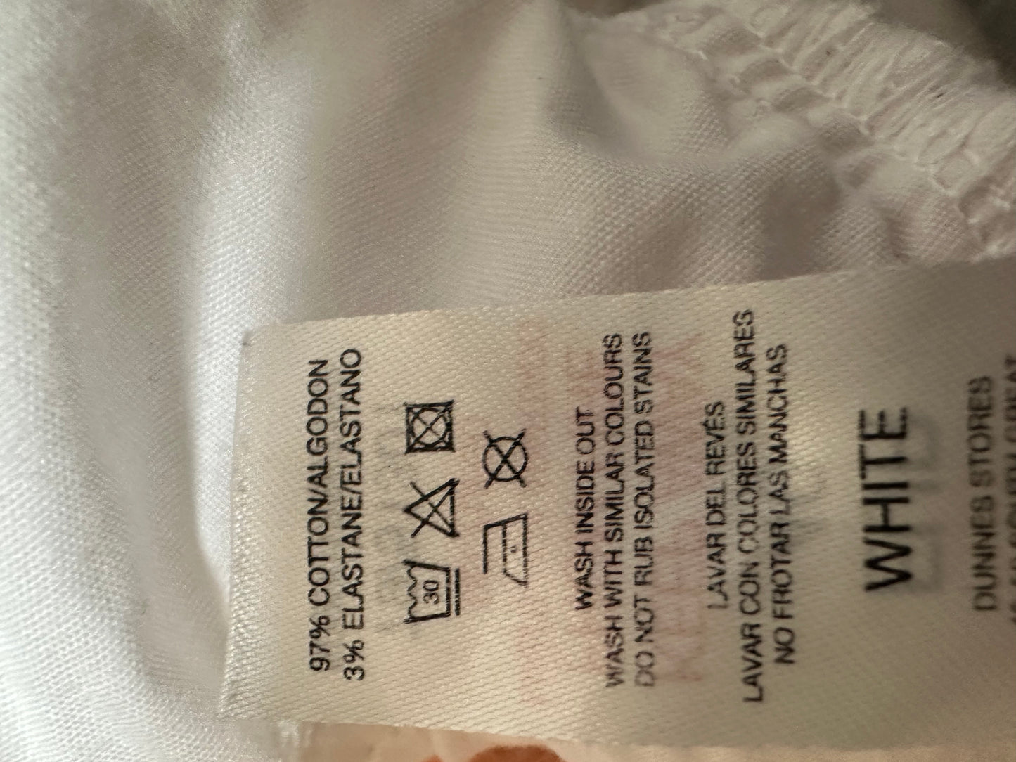 Savida White Jeans Size 12 97% Cotton 3% Elastan