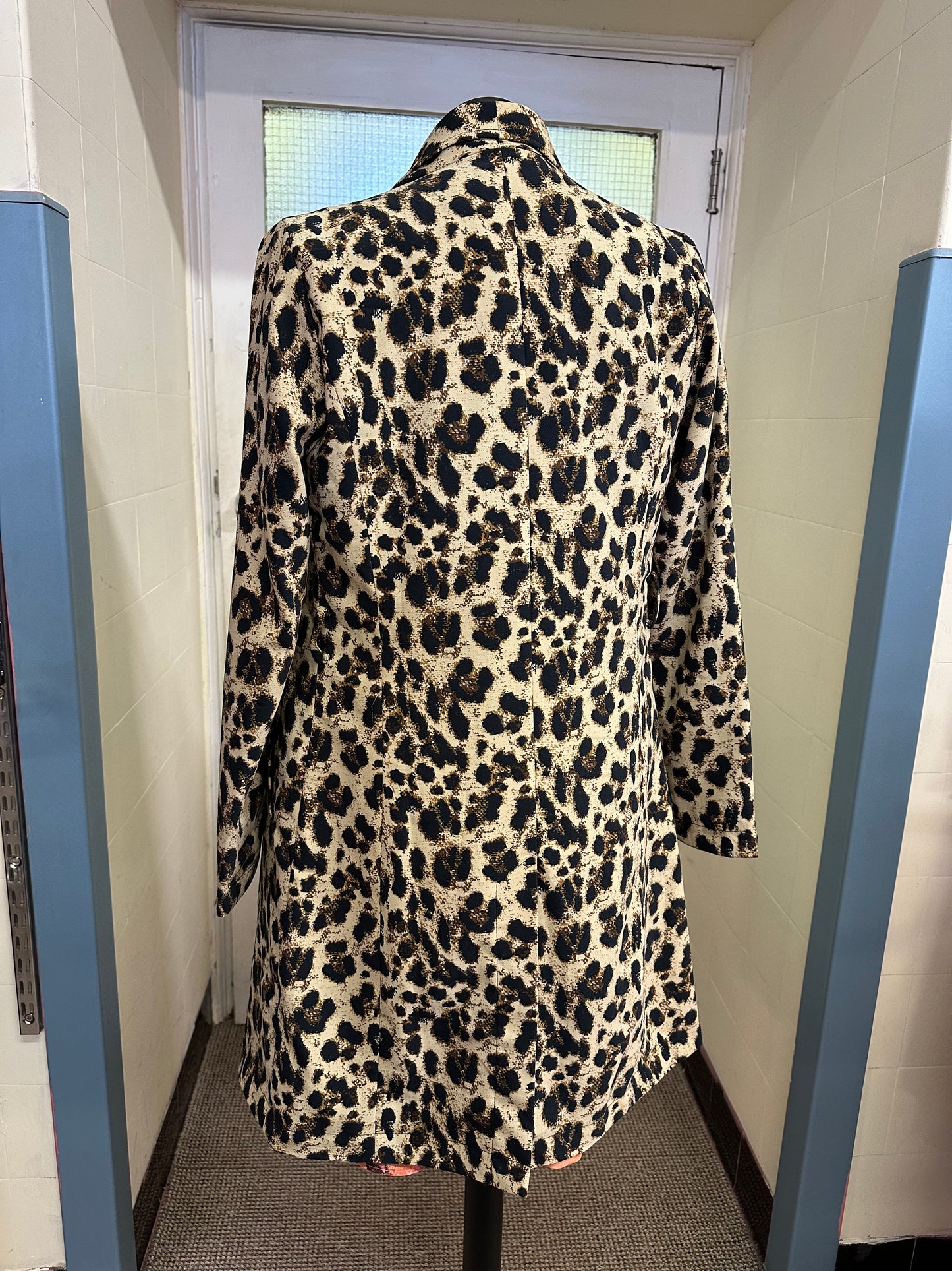 Esmara Leopard Print Jacket Size 10, Belt missing