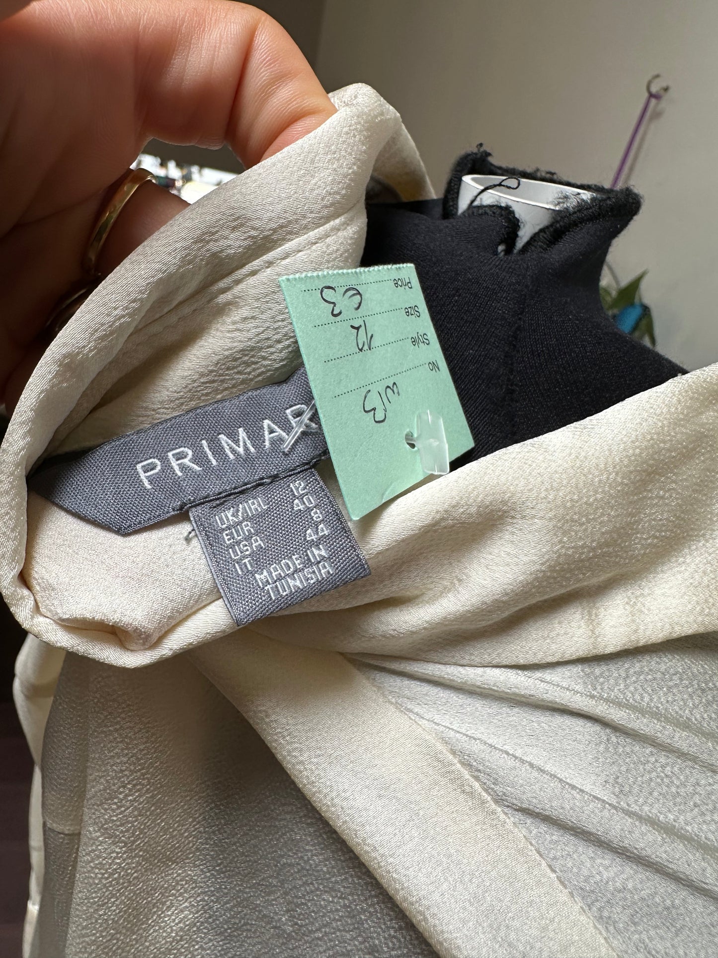 Primark Cream Blouse Size 12