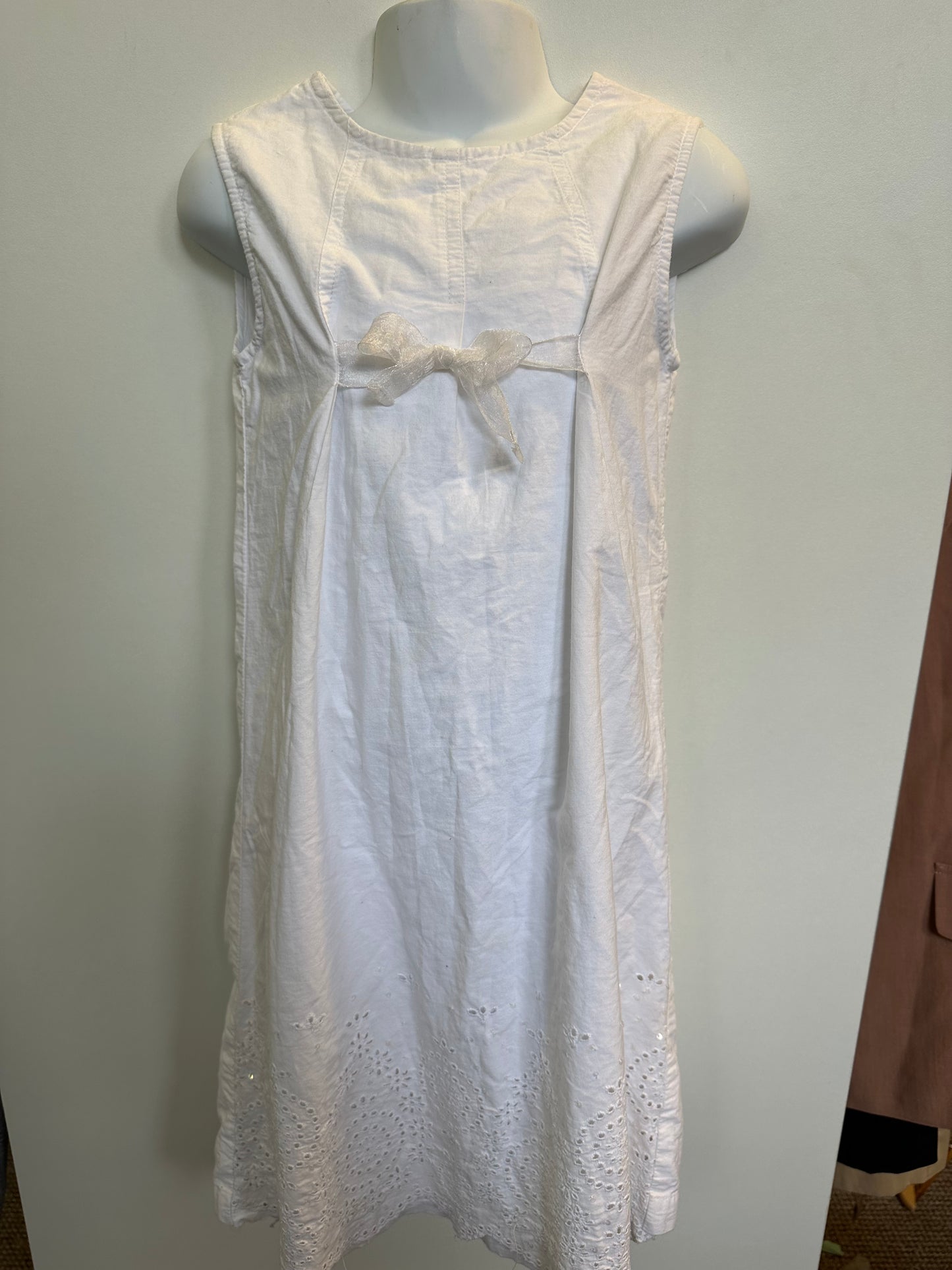 Designer Feu Pollet 100% Cotton Dress Age 7-8