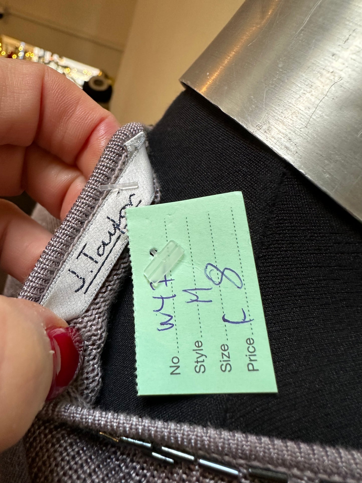 Designer J. Taylor Embellished Top Size M