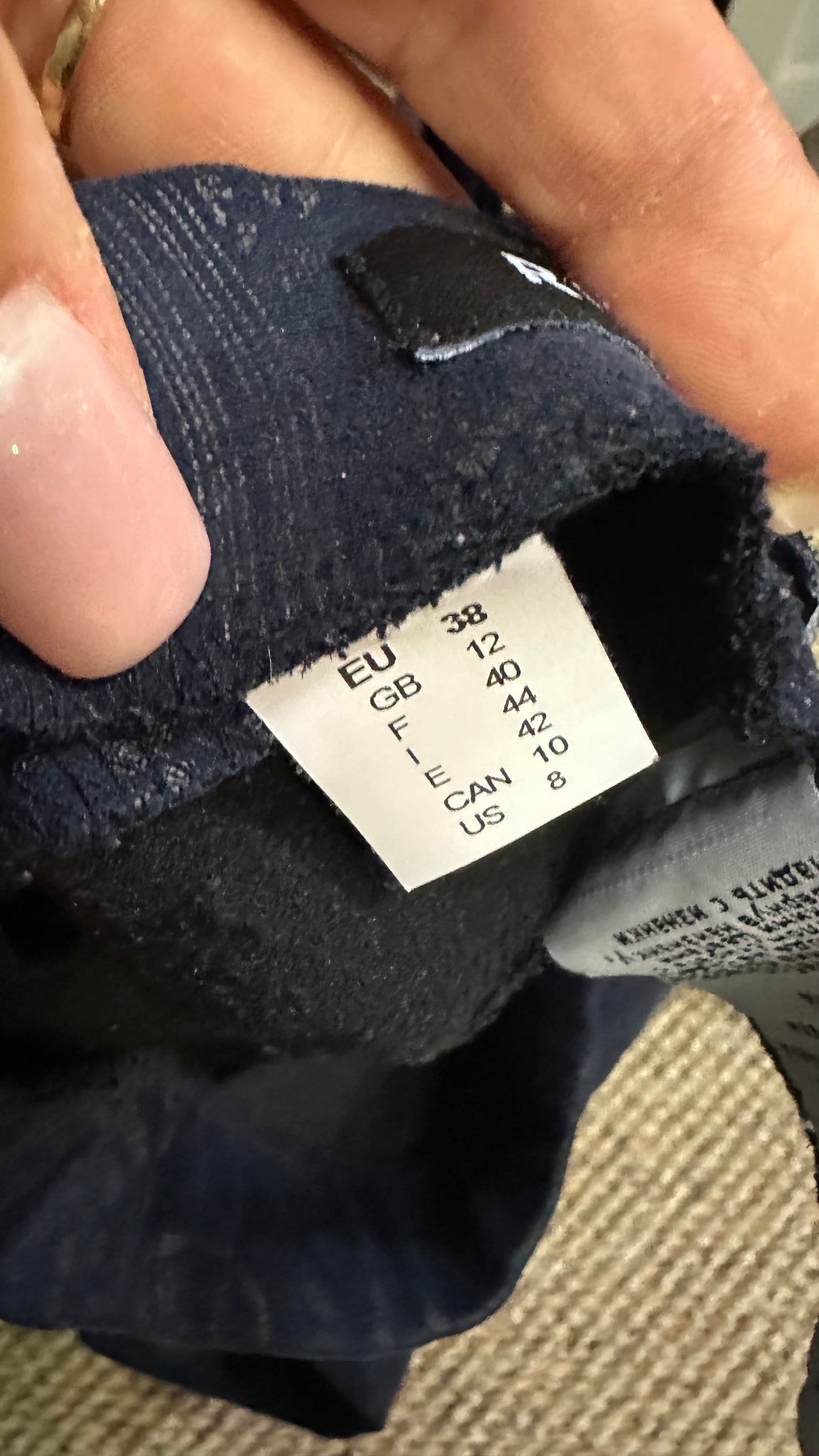 Robell Navy Stretchy Trousers Size 12