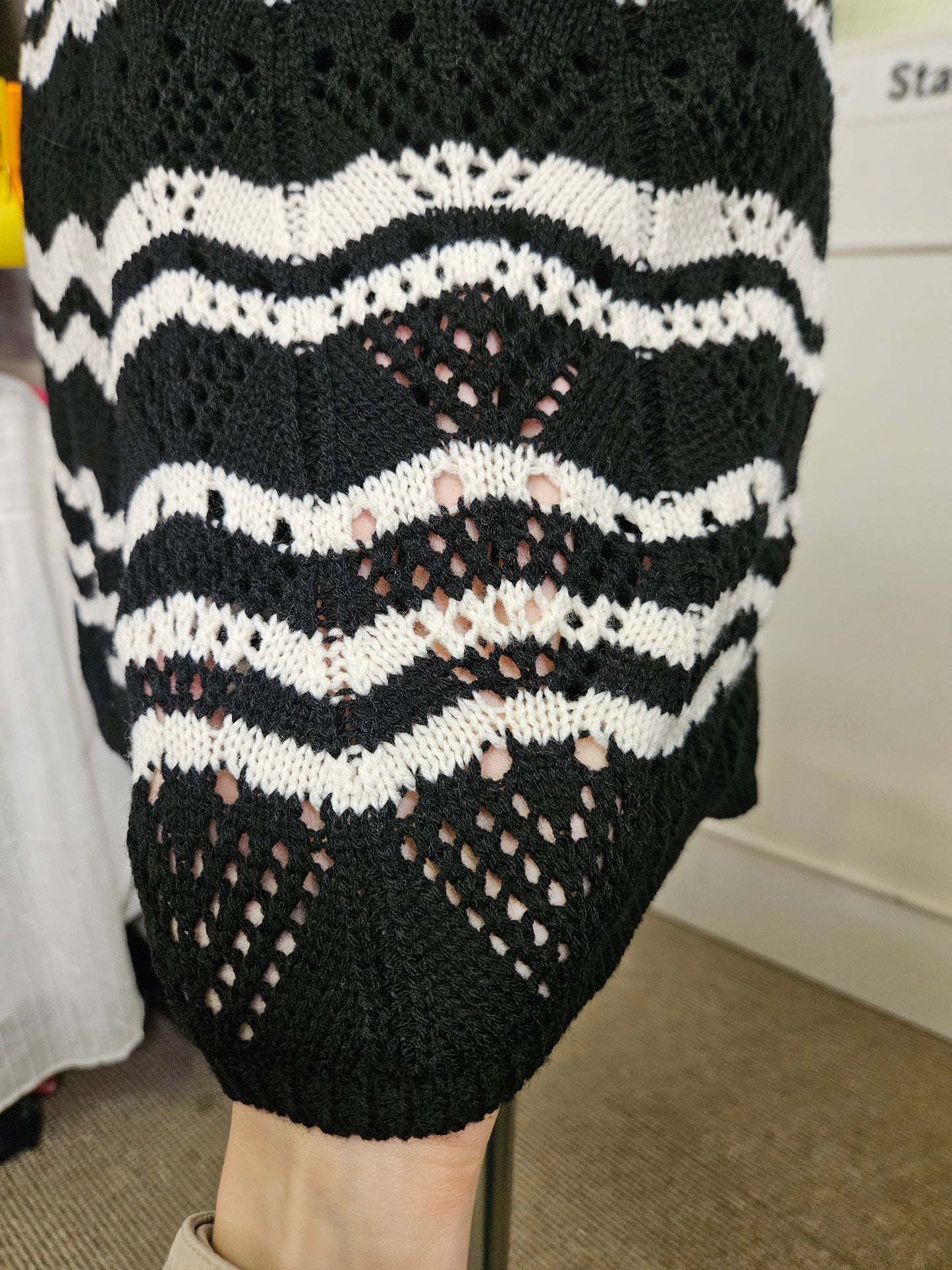 In the style, new, crochet shorts, size 14