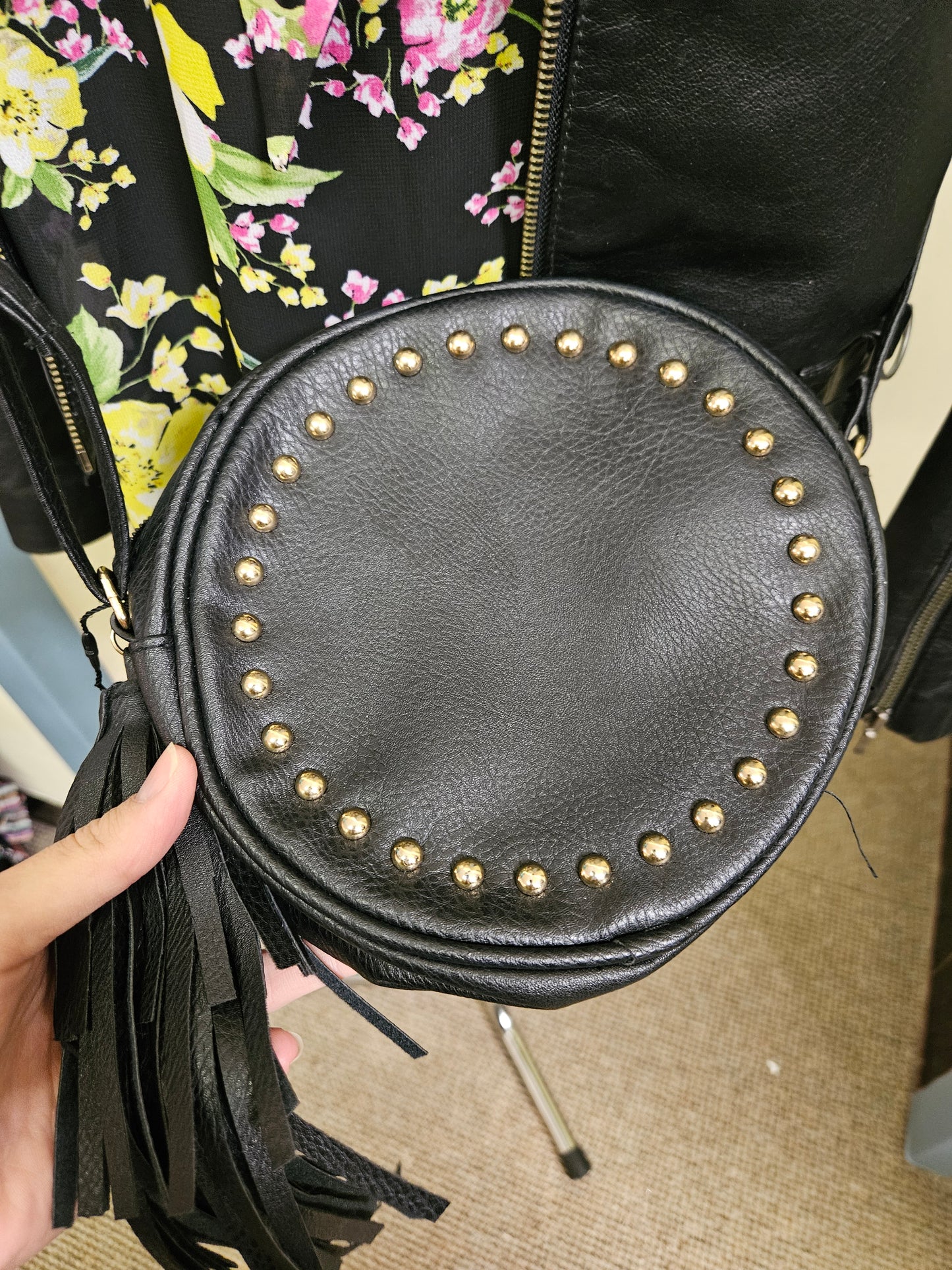 Atmosphere, crossbody, studded bag