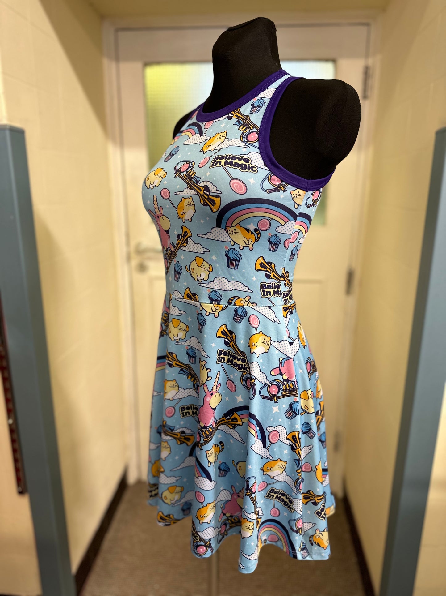 We Love Life Comic Dress, Size M but Small Fitting