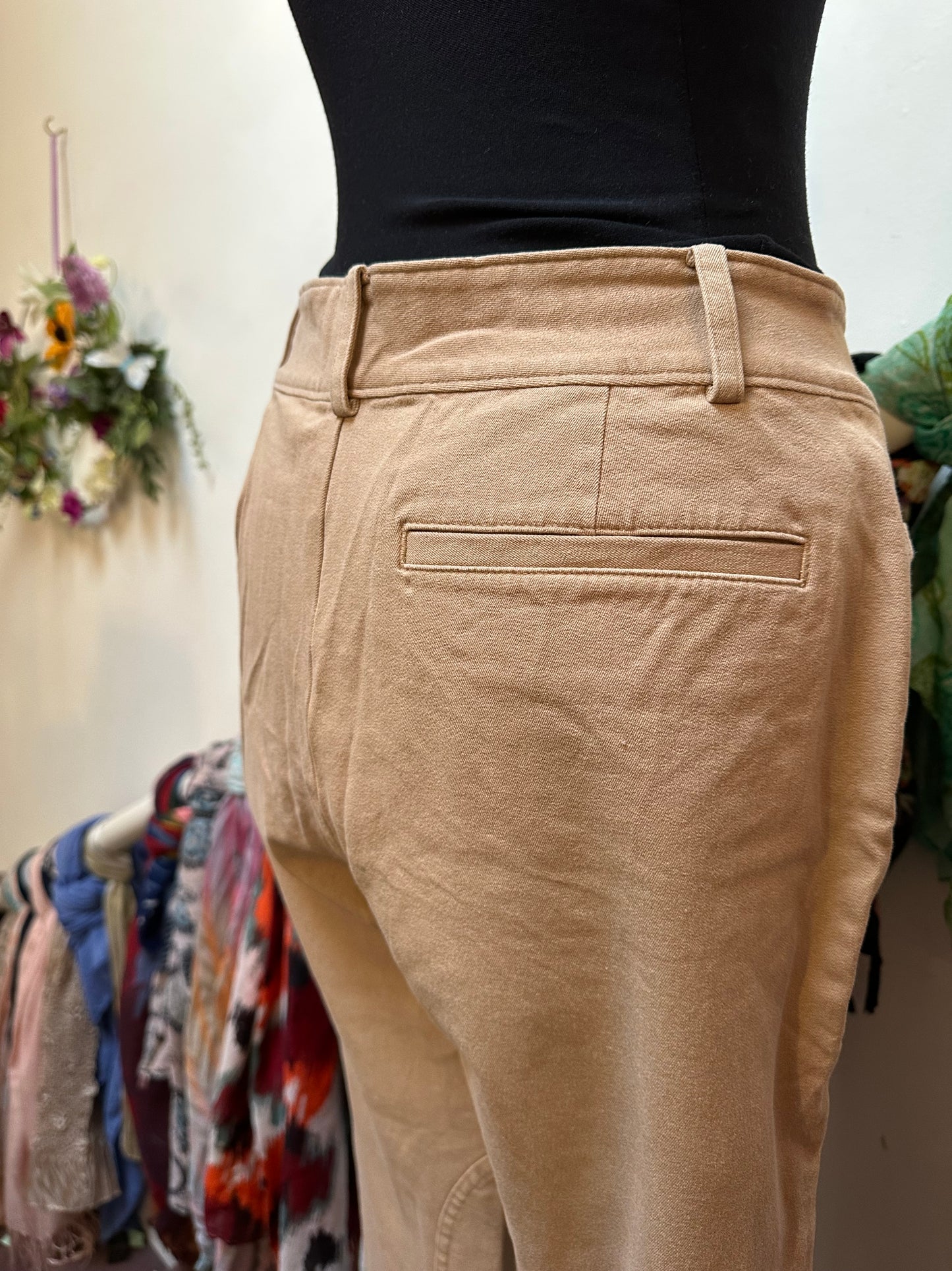 Designer Ralph Lauren Jodhpur Style Stretchy Jeans Size 14 (US 10)