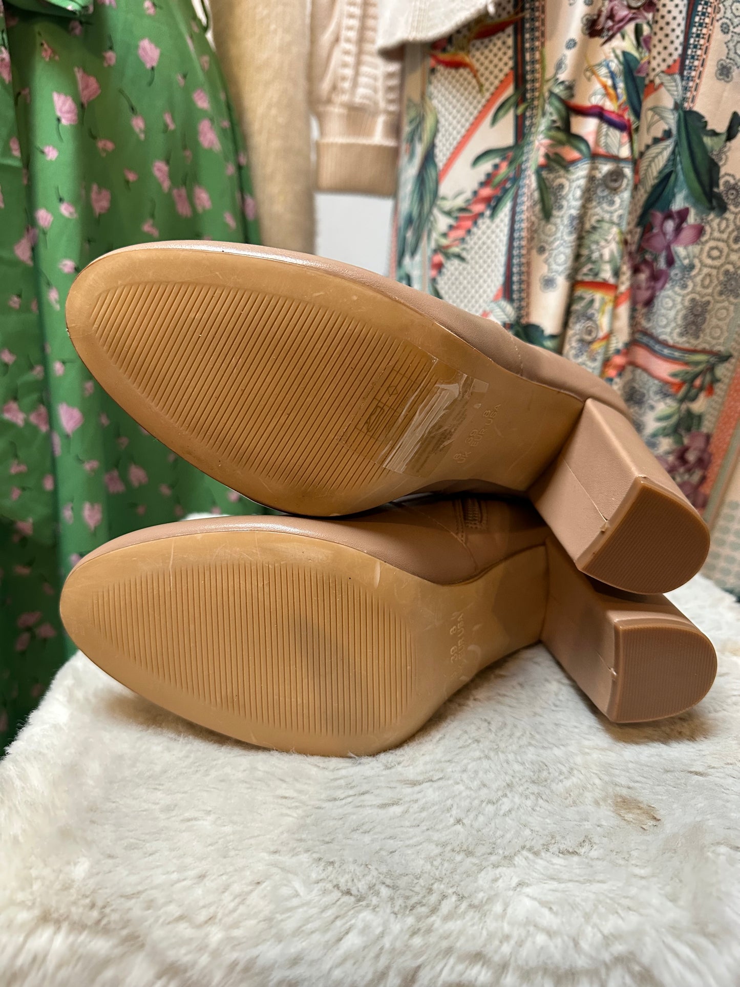 Primark Beige Sock Boot Size 6