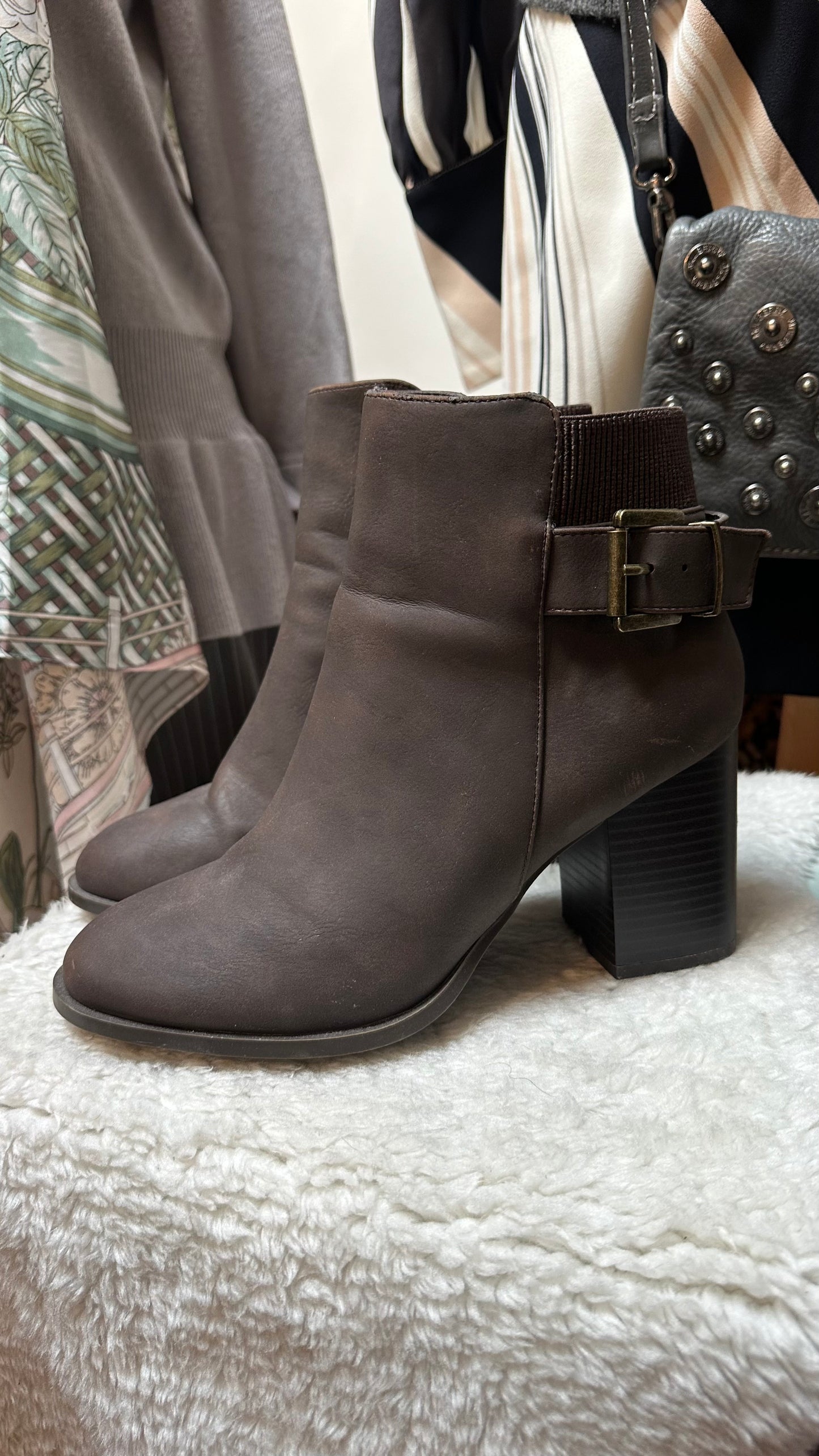 Primark Wide Fit Grey Ankle Boots Size 5