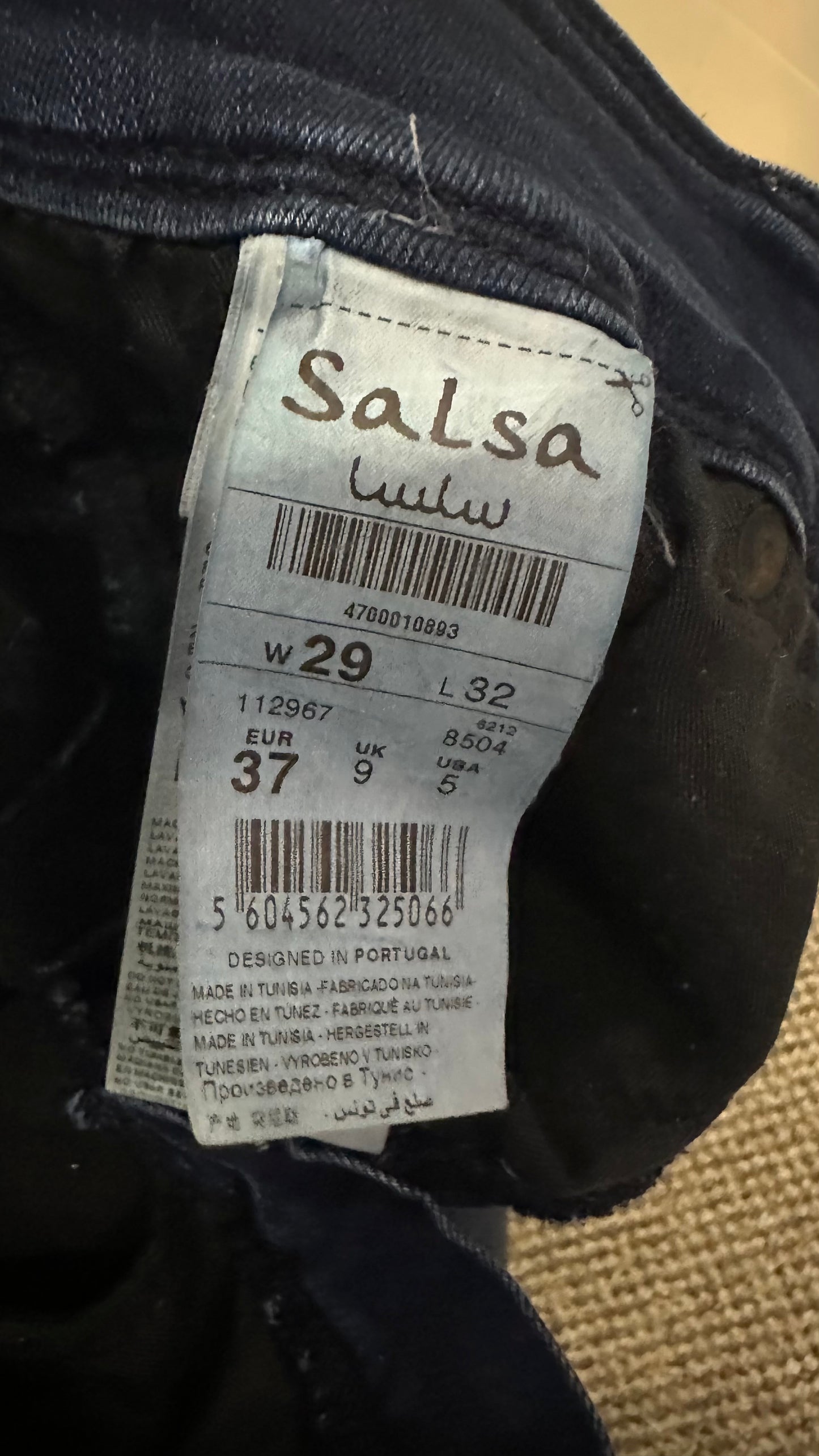 Salsa Push In Secret Jeans Size 8/10