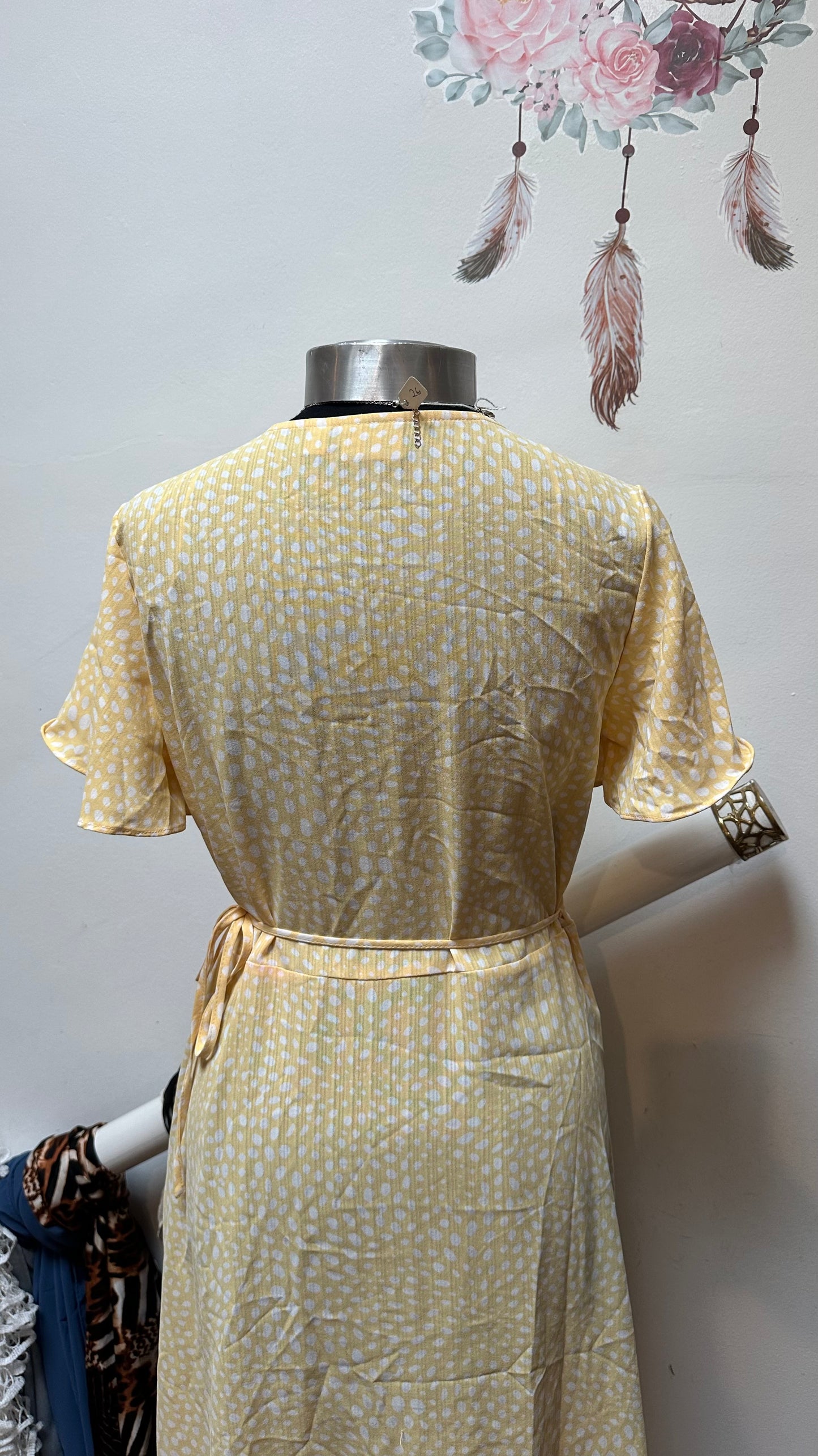 Vila Buttermilk Wrap Dress Size 10