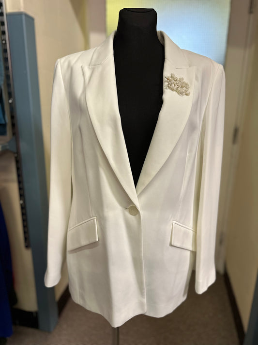 Debenhams White Blazer New with Tags Size 18 RRP £60