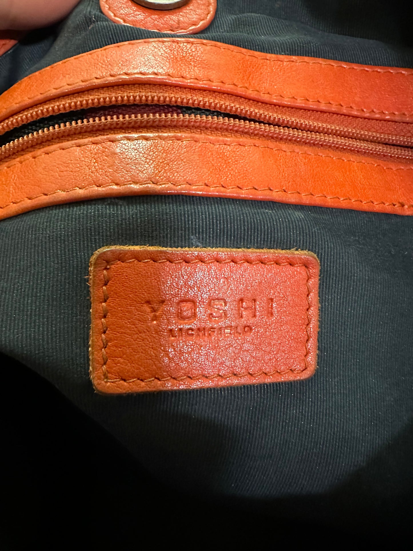 Designer Yoshi Real Leather Orange Bag Some signs or wear but will look great after a good polish