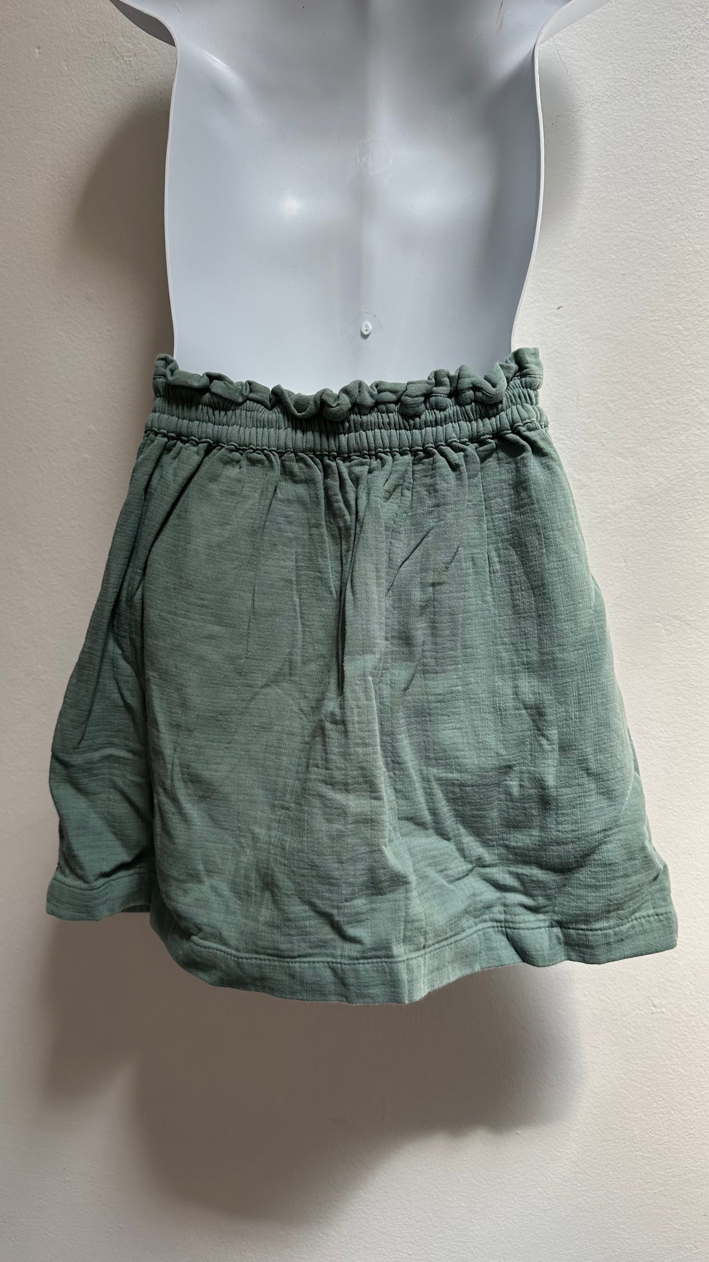 Leigh Tucker Sage Green 100% Cotton Skirt Age 6-7