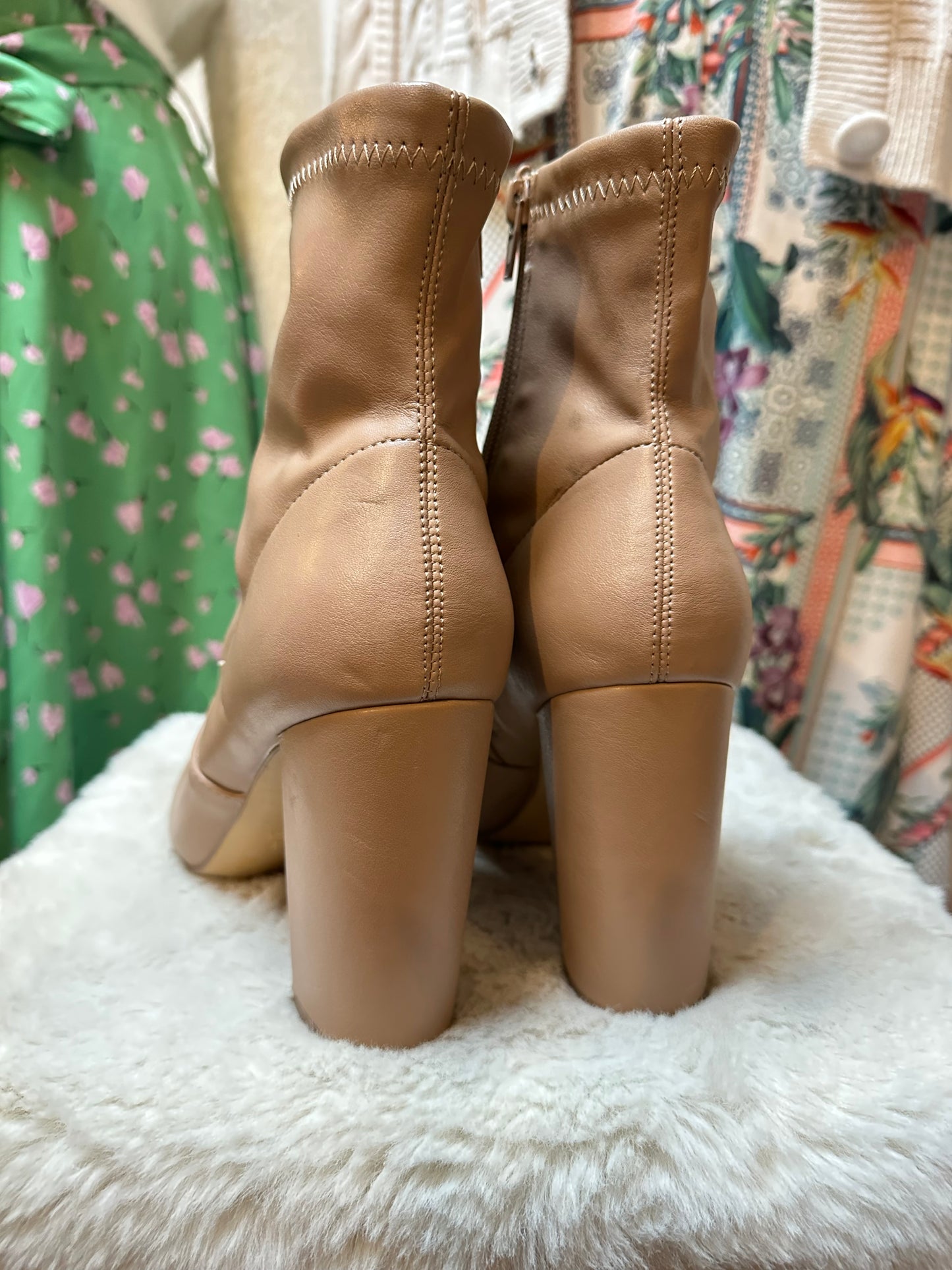 Primark Beige Sock Boot Size 6