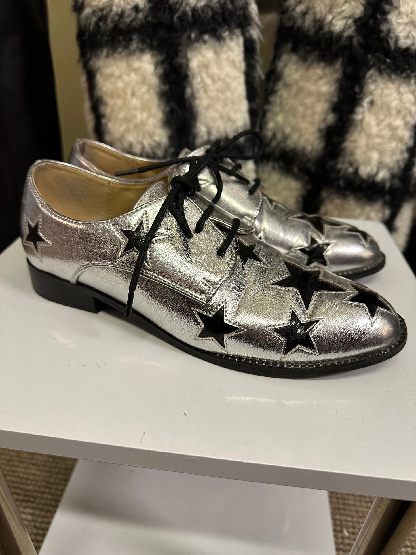 Dancing Matilda Silver Brogue Size 4