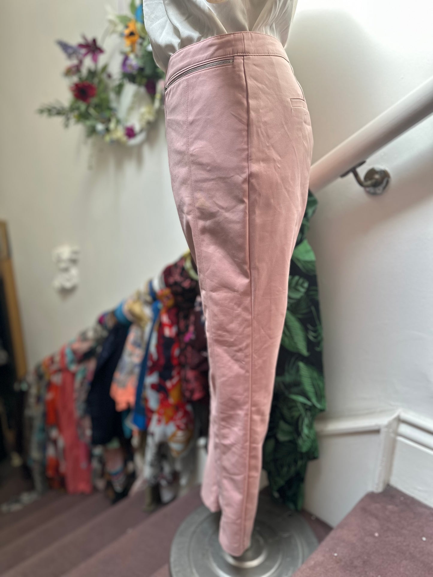 Primark Blush Pink Trousers Size 12