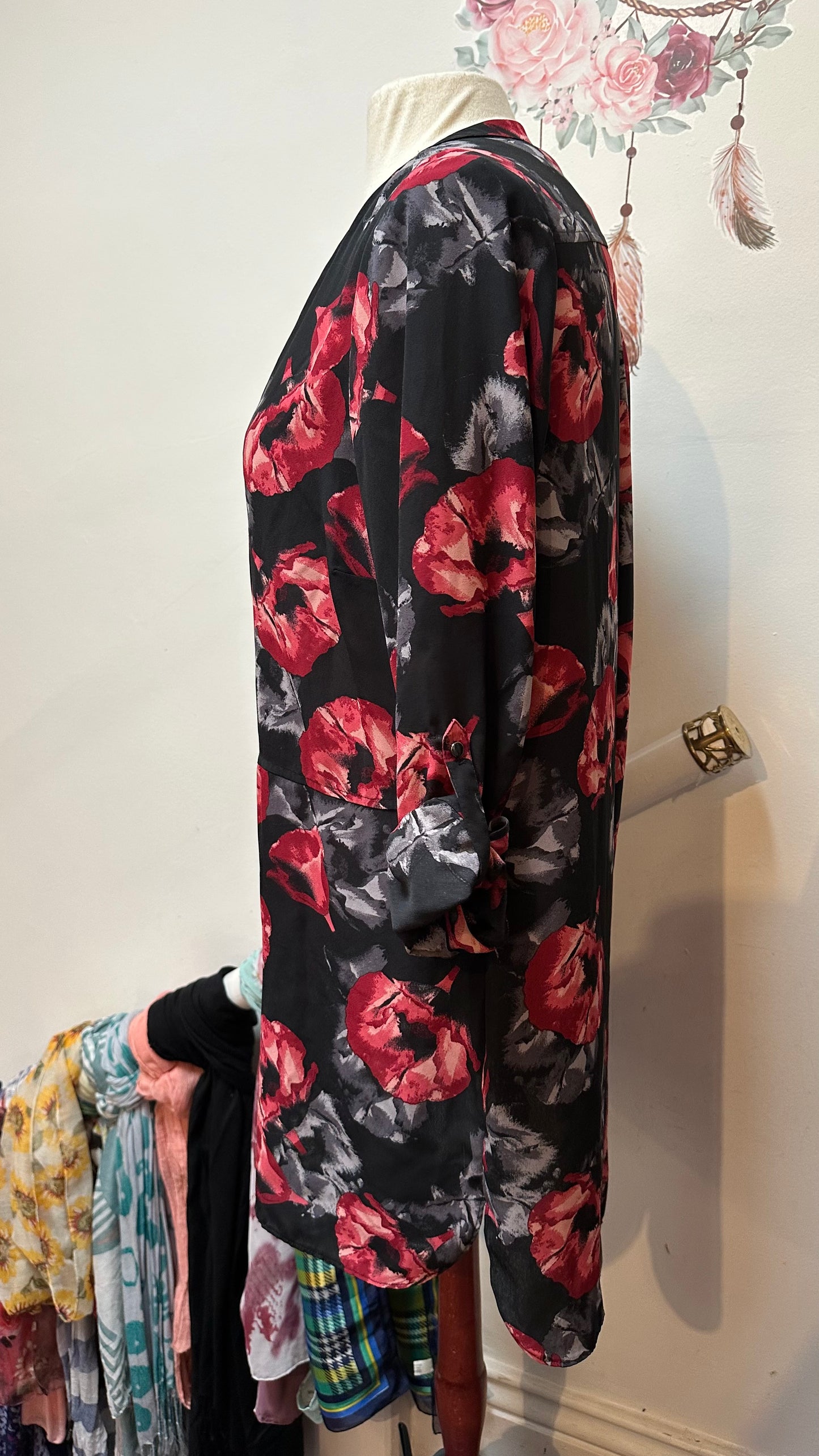 Debenhams Floral Tunic Top Size 18