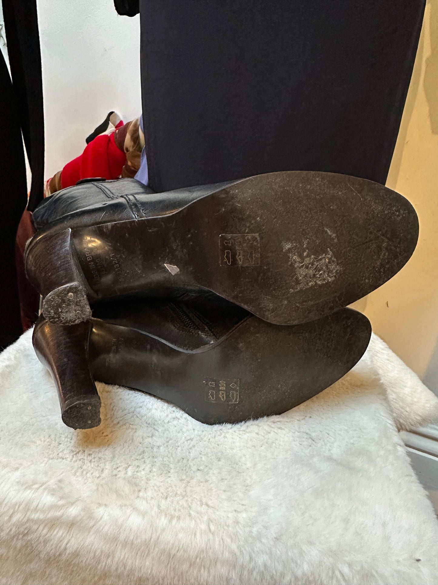 River Island Long Leather Boots Size 6.5