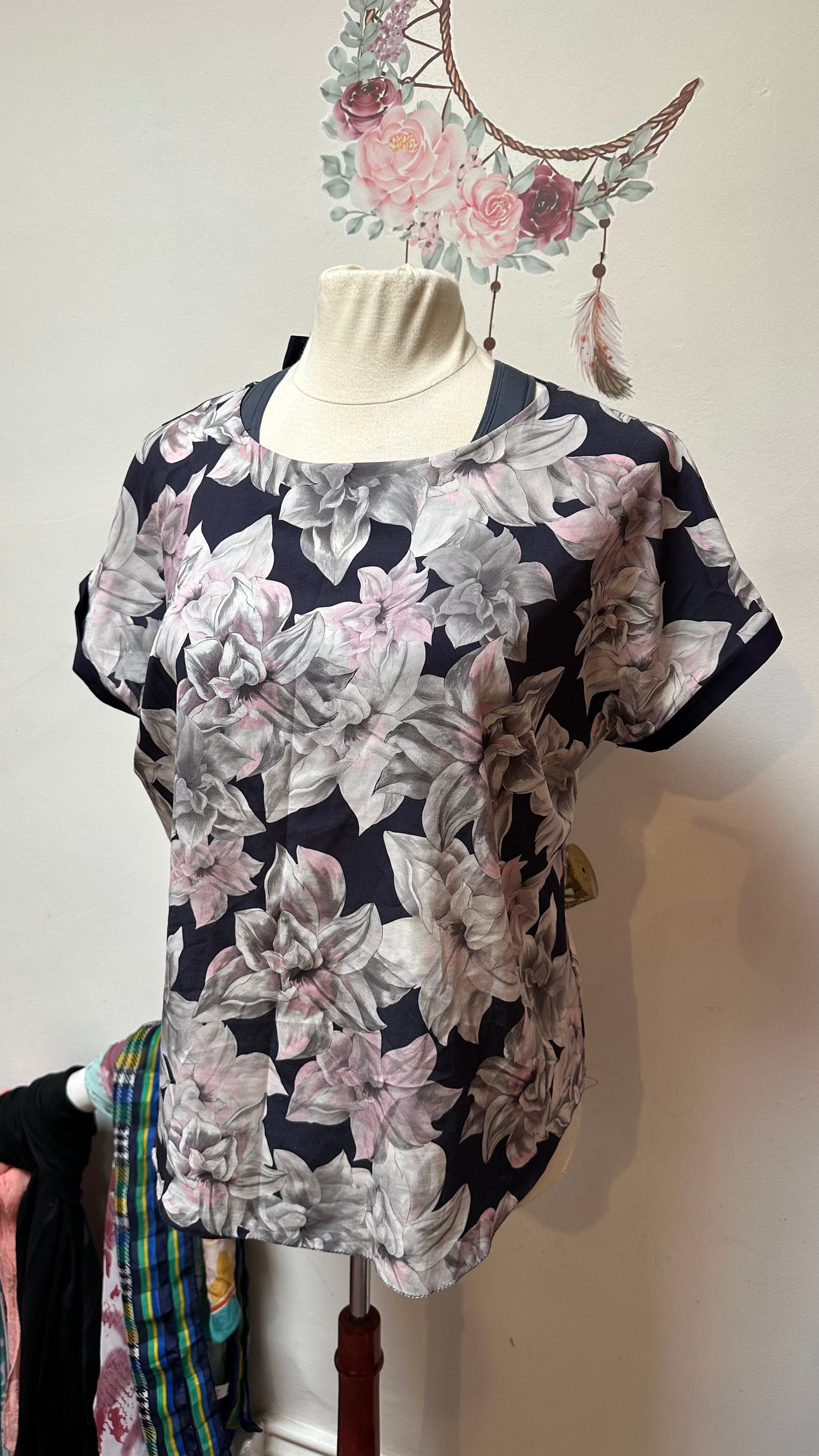 Marguerite Floral Top Best Fit Size L