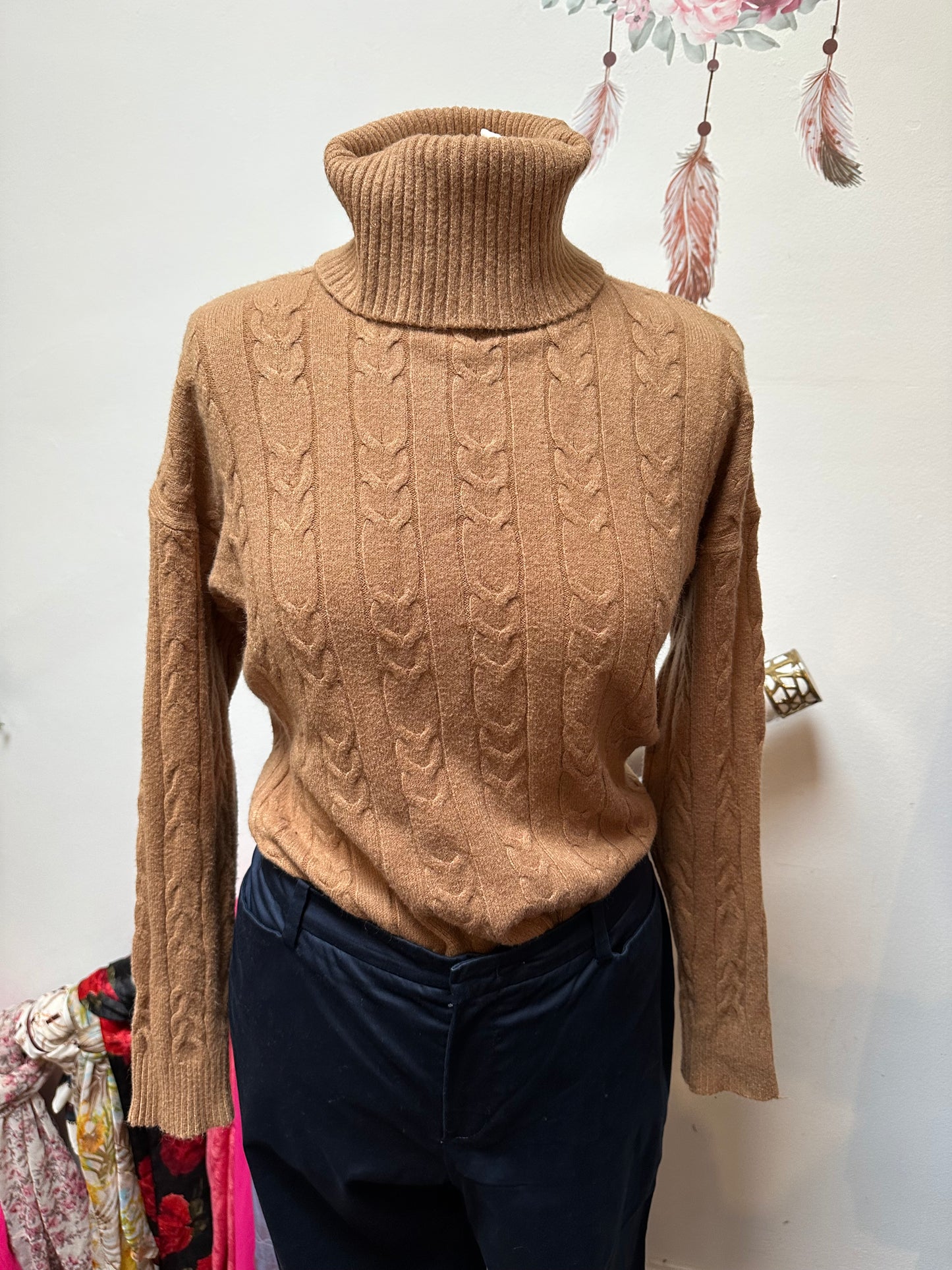 Camel Turtle Neck Super Soft Size L/XL