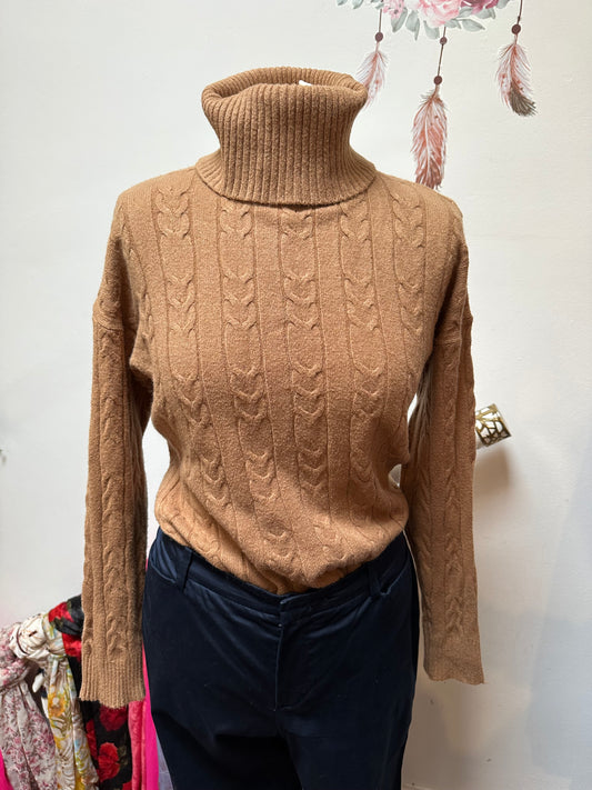 Camel Turtle Neck Super Soft Size L/XL