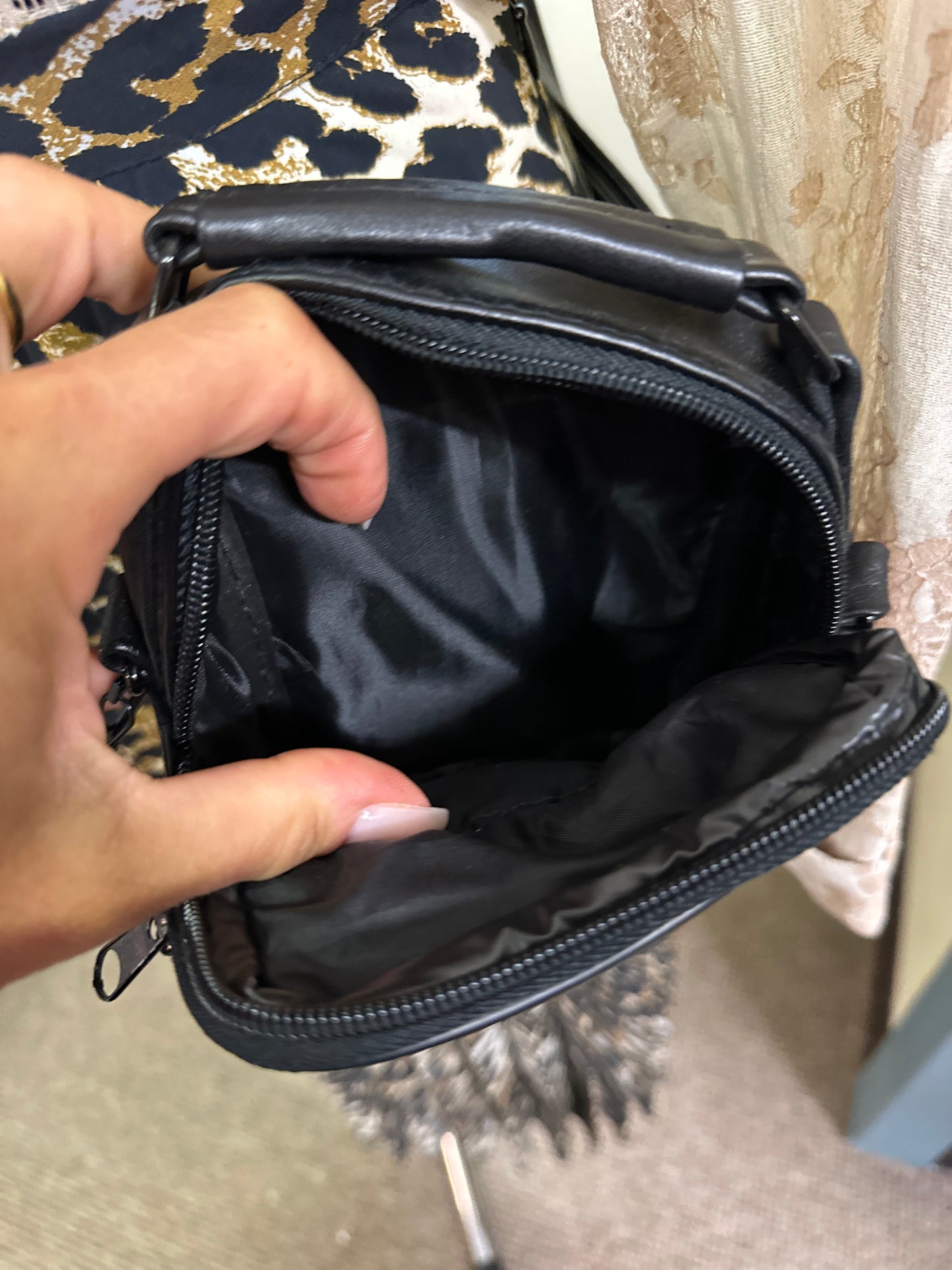 Real Leather Crossbody