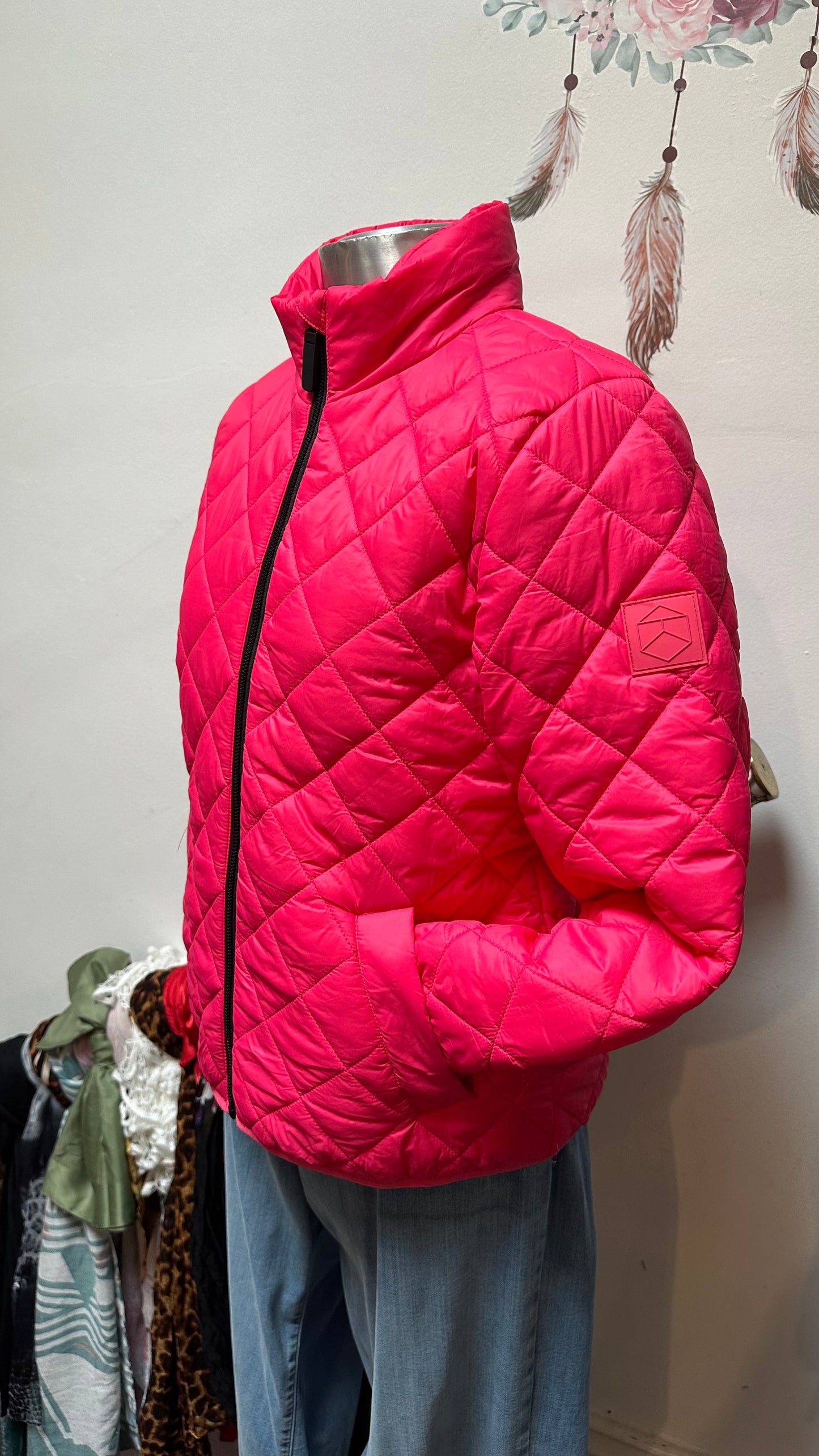 Designer Kaffe Hot Pink Jacket Size S