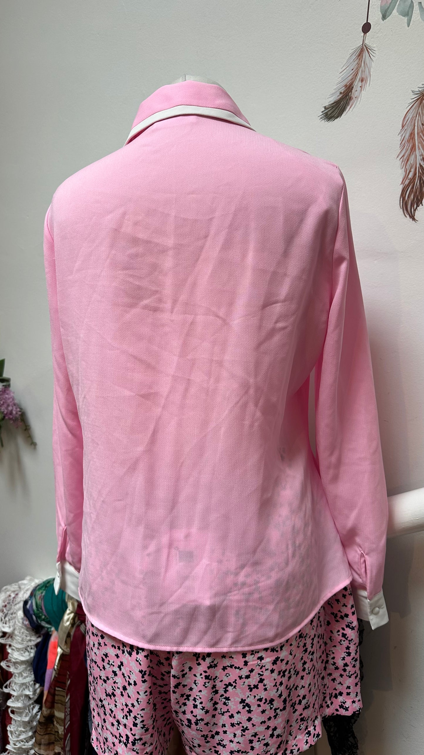 Savida Pink Blouse Size M