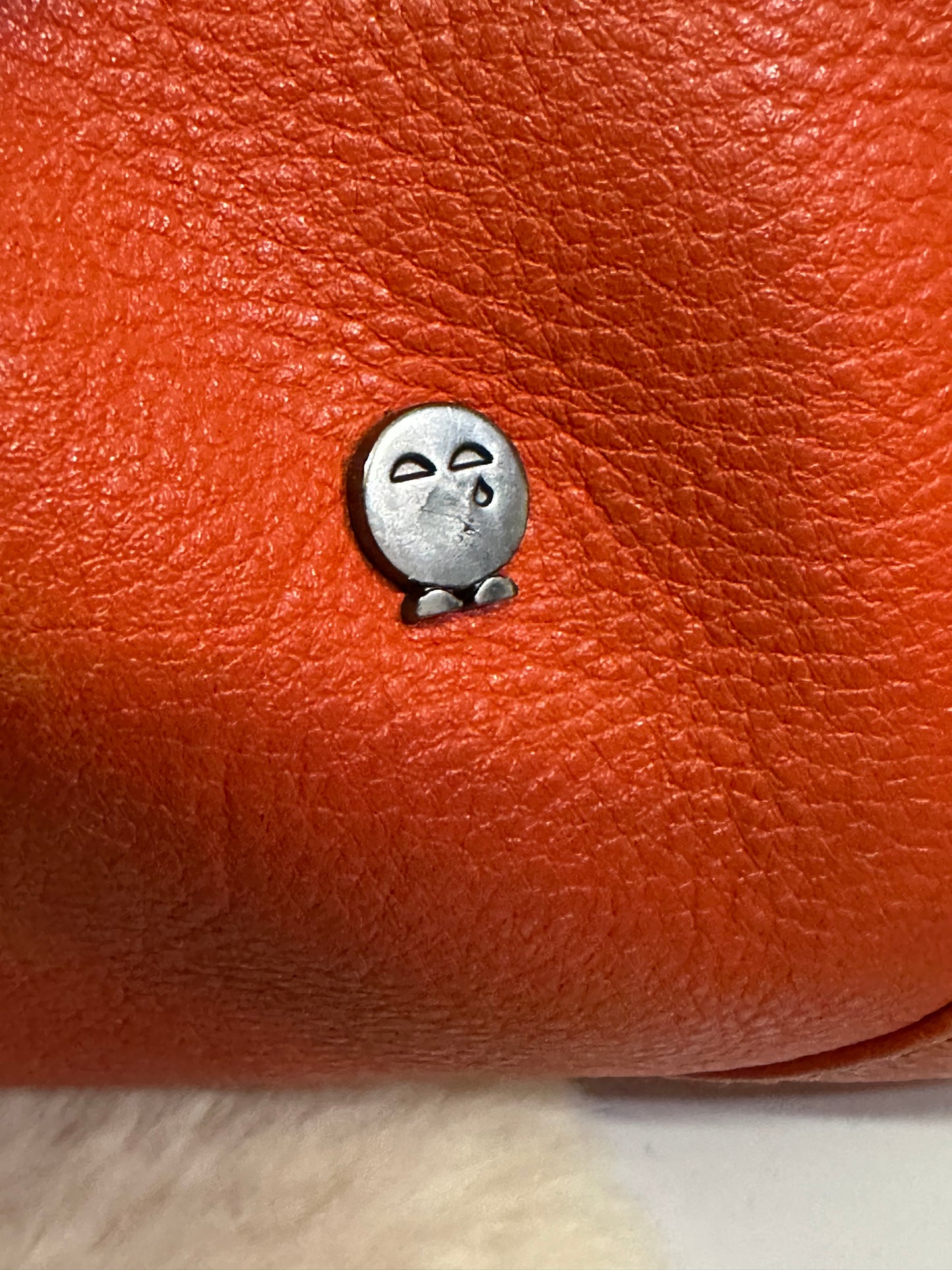 Designer Yoshi Real Leather Orange Bag Some signs or wear but will look great after a good polish