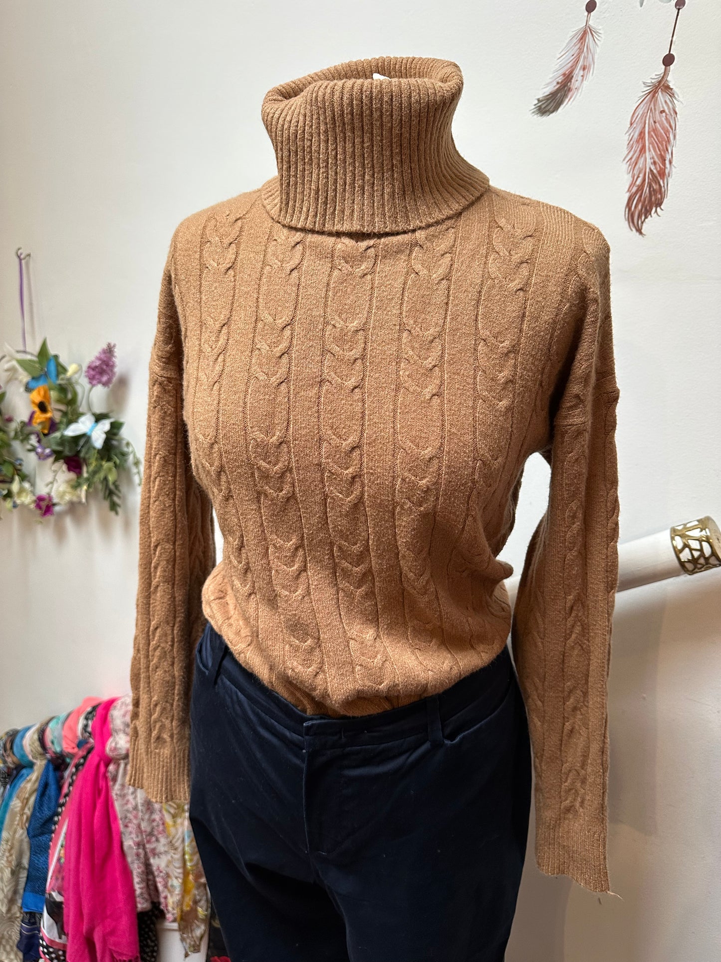 Camel Turtle Neck Super Soft Size L/XL
