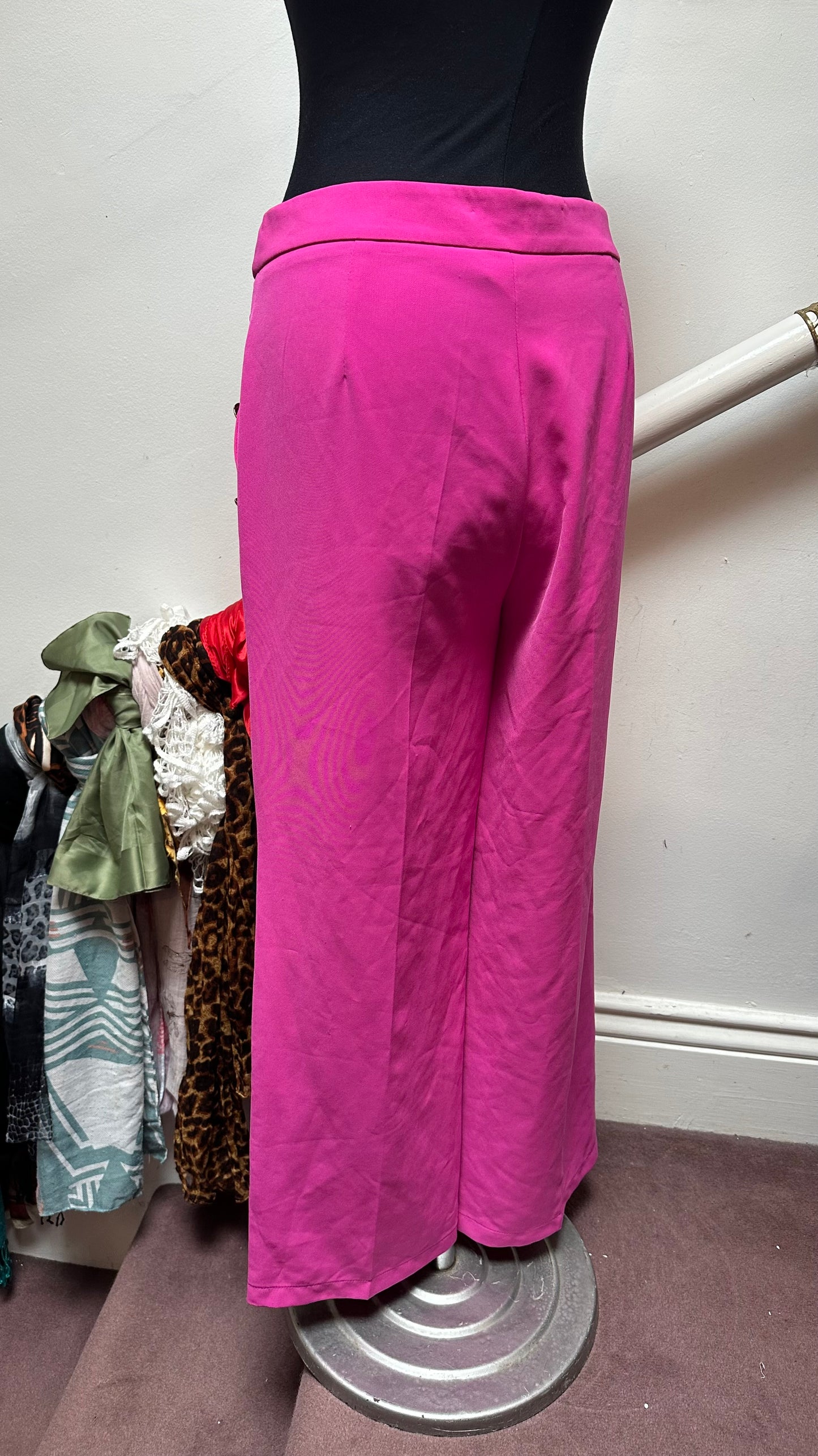 Kyla Hot Pink Trousers Size 10/12