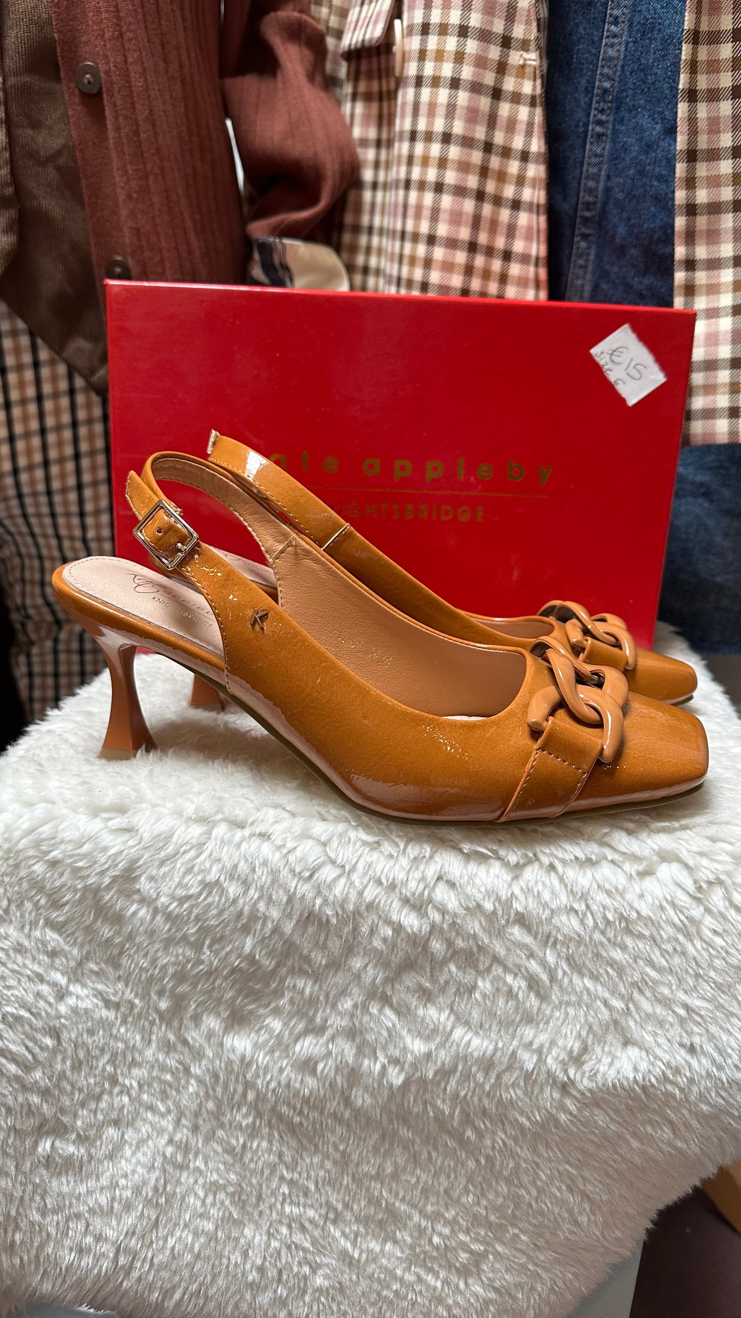Kate Appleby Fymudge Chain Slingbacks As New Size 6