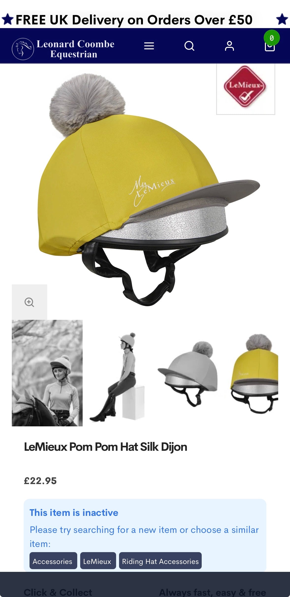 Le Mieux Pom Pom Helmet Cover RRP €27