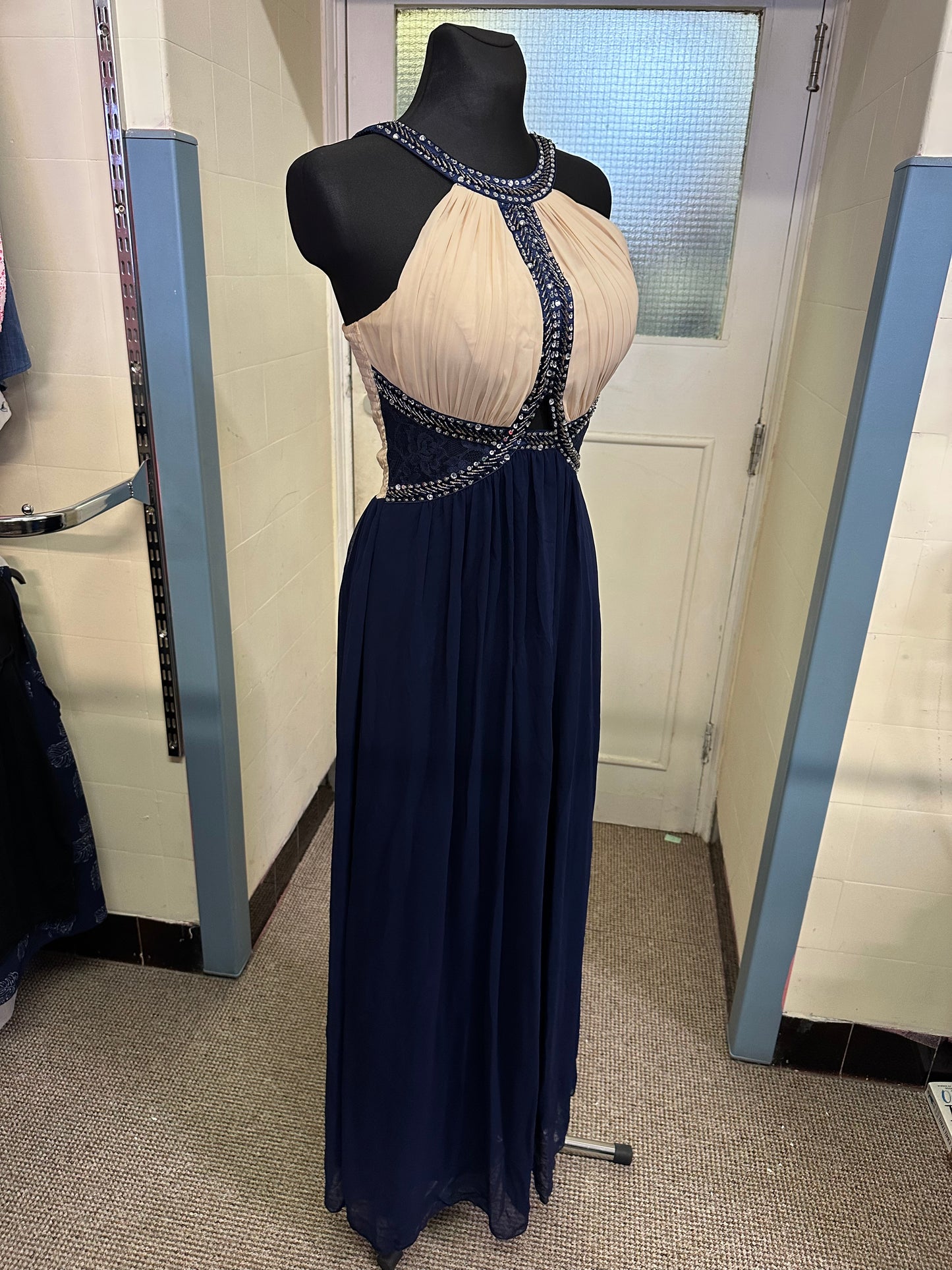 Little Mistress Navy Occasion Wear Dress Size 10