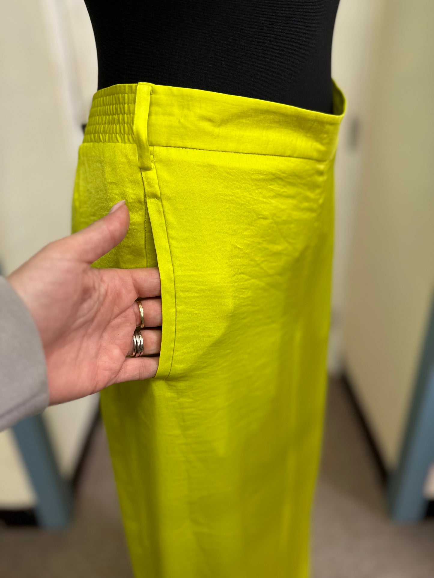 BCBG Maxazria Neon Trousers, Size M Long