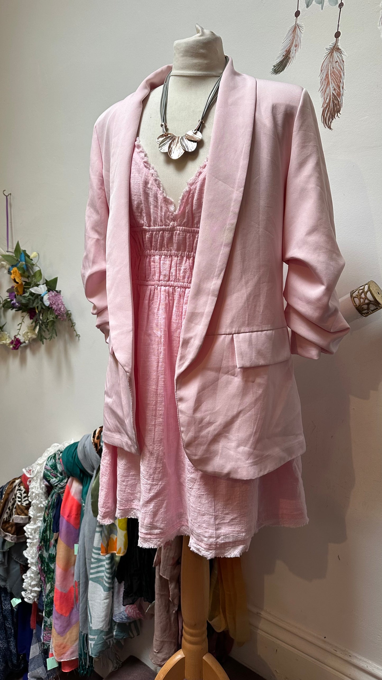 New Collection Baby Pink Blazer Size 10