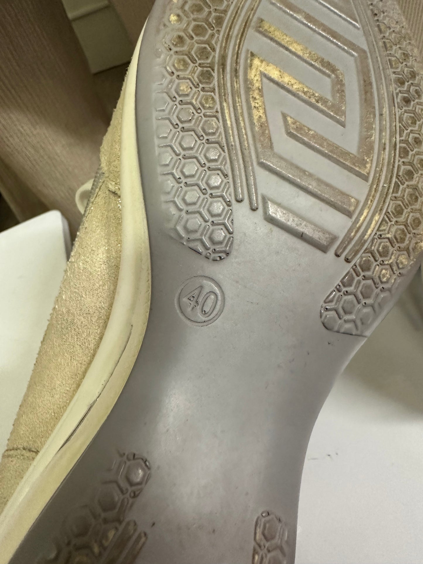 CHC Shoes Size 6.5 (Silver colour partly faded off one heel)