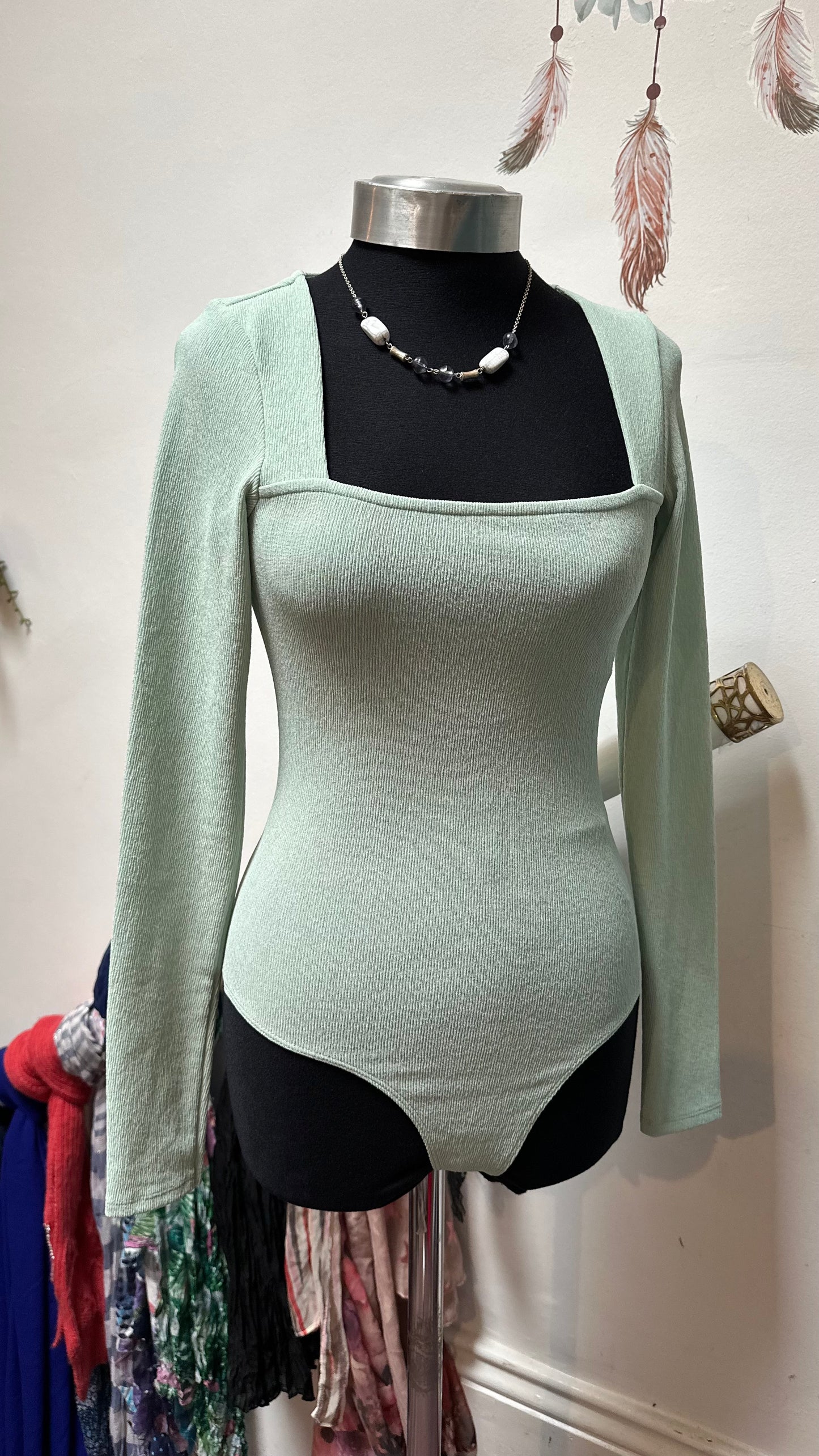 ASOS Mint Green Bodysuit Size XS