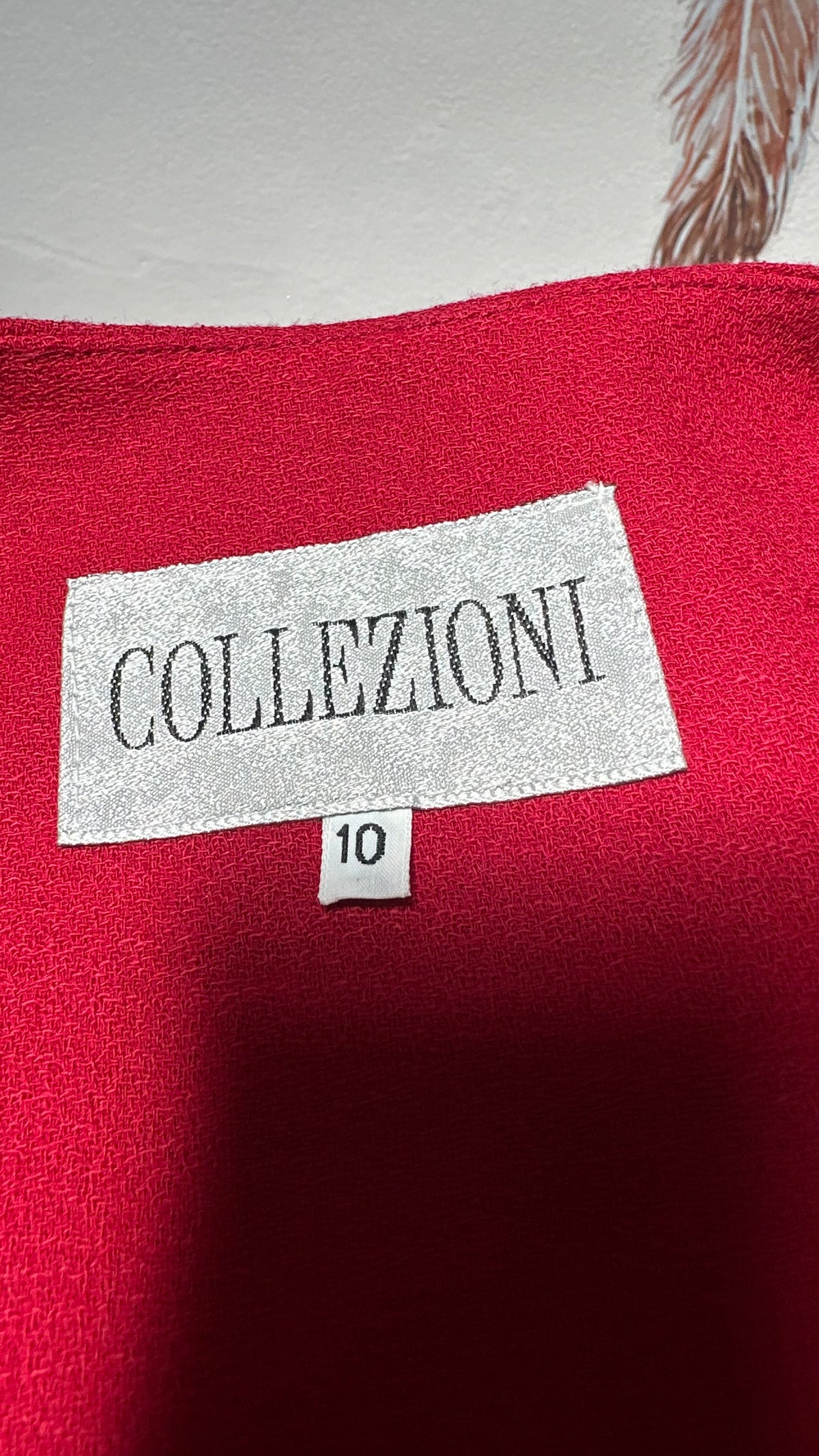 Stunning 100% Wool Red Jacket Size 10