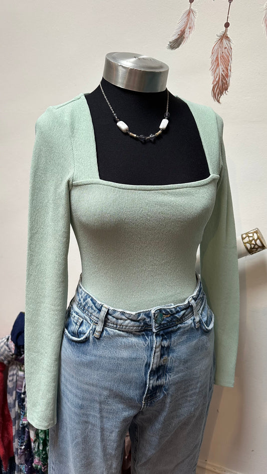ASOS Mint Green Bodysuit Size XS