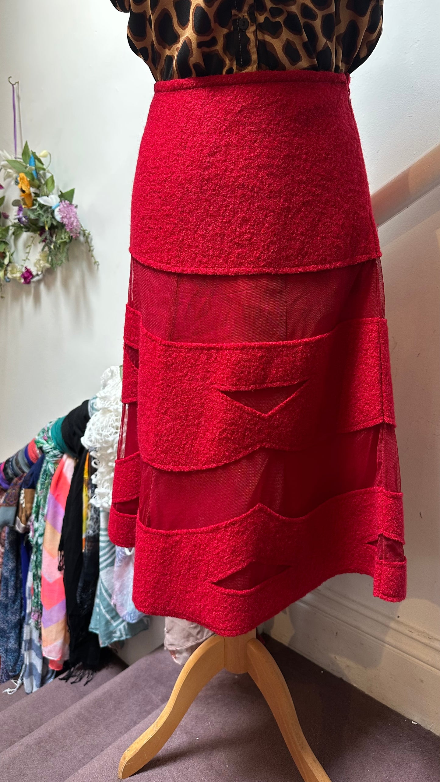 Vintage Régine of Dublin 100% Wool Skirt Size 12 (matching jacket available)