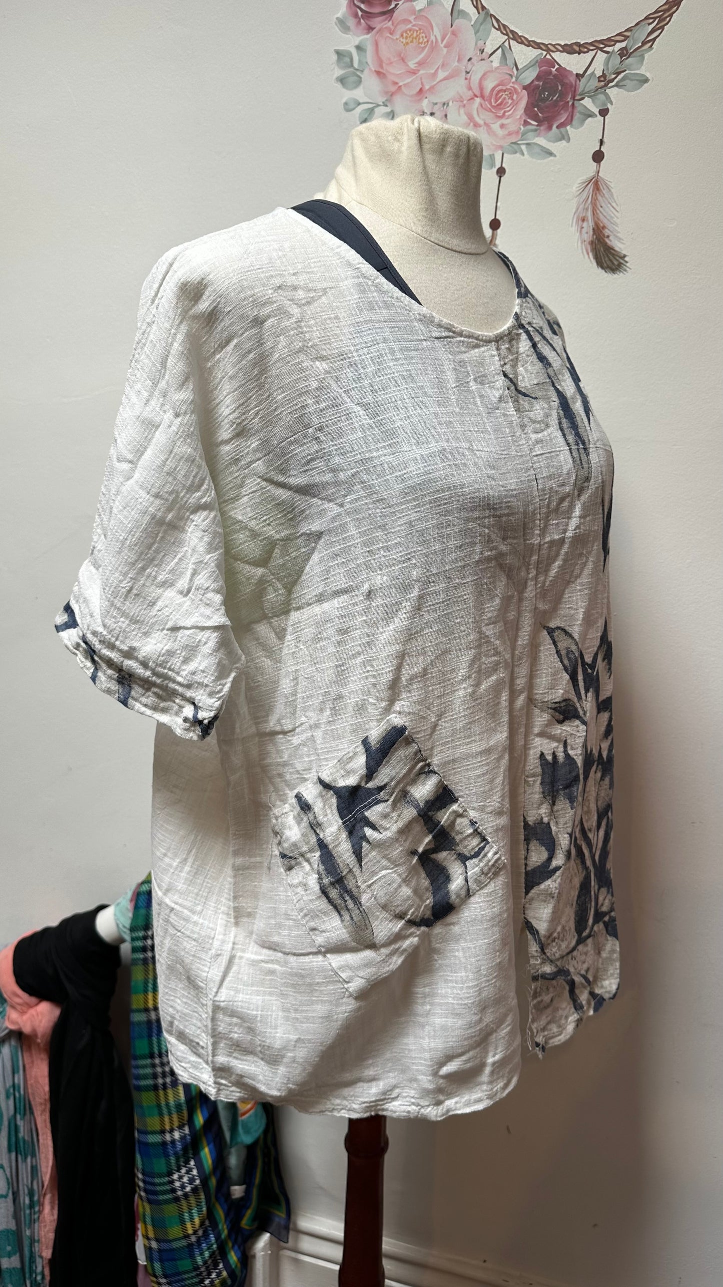 Made in Italy 95% Cotton Top Best Fit Size XL