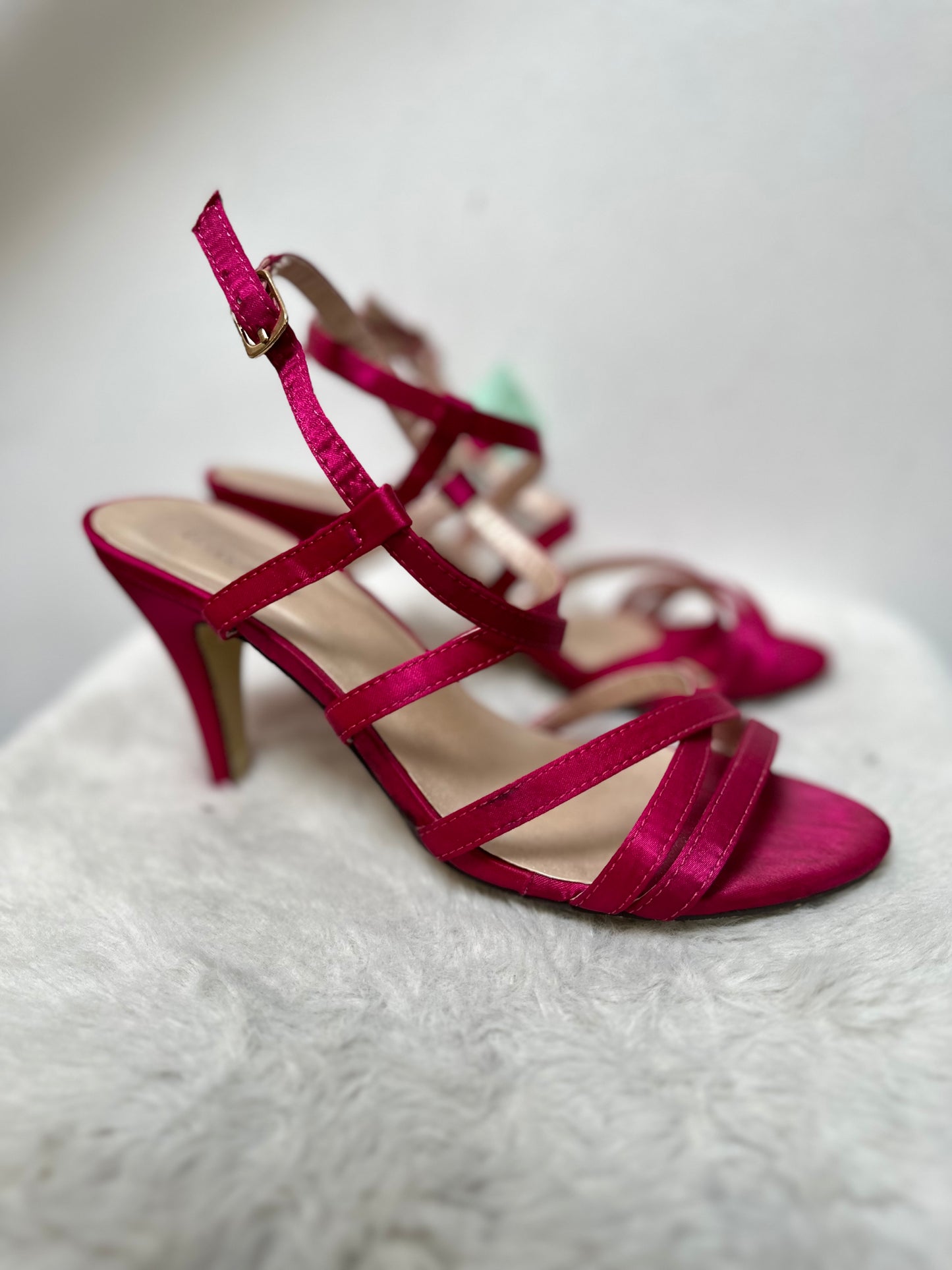 Dunnes cerise sandals, Size 4