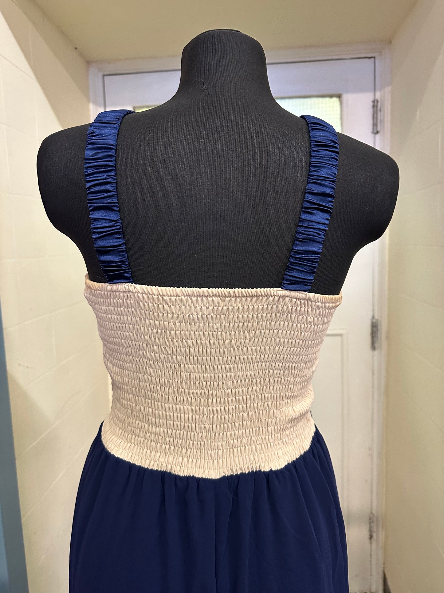 Little Mistress Navy Occasion Wear Dress Size 10
